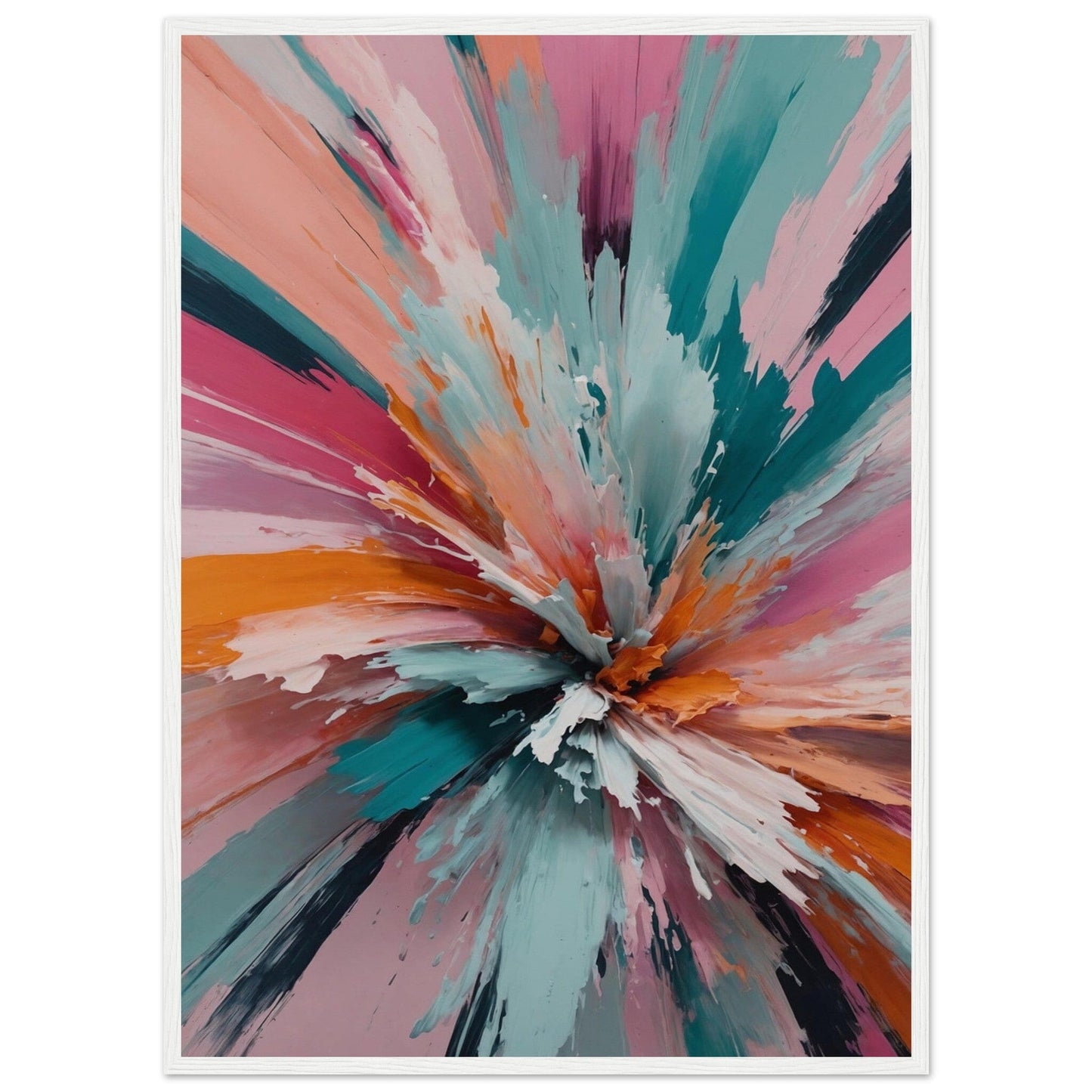 Premium Matte Paper Wooden Framed Poster - Exklusive Kunst in stilvollen Holzrahmen Print Material Modern Masterpieces 50x70 cm / 20x28″ White frame