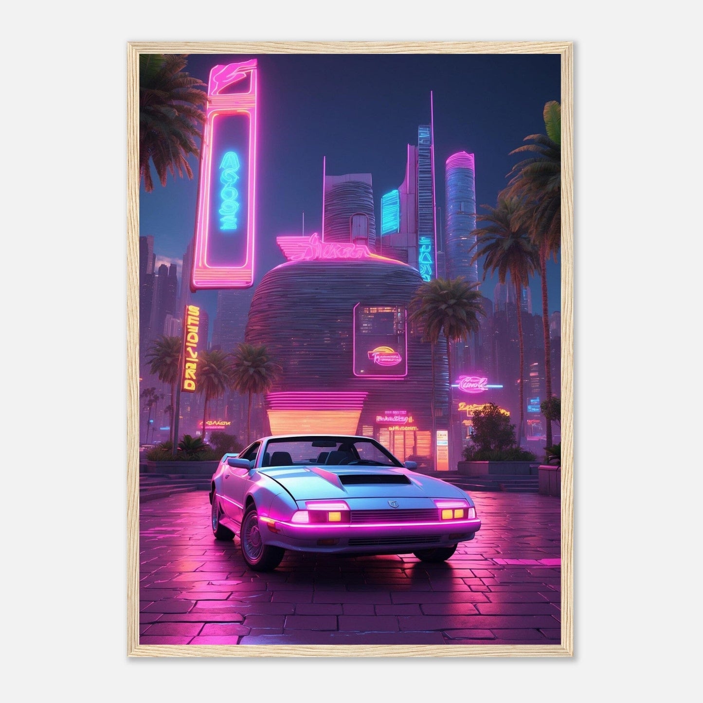 Premium Matte Paper Wooden Framed Poster - Exklusive Kunst in stilvollen Holzrahmen Print Material Modern Masterpieces 50x70 cm / 20x28″ Wood frame