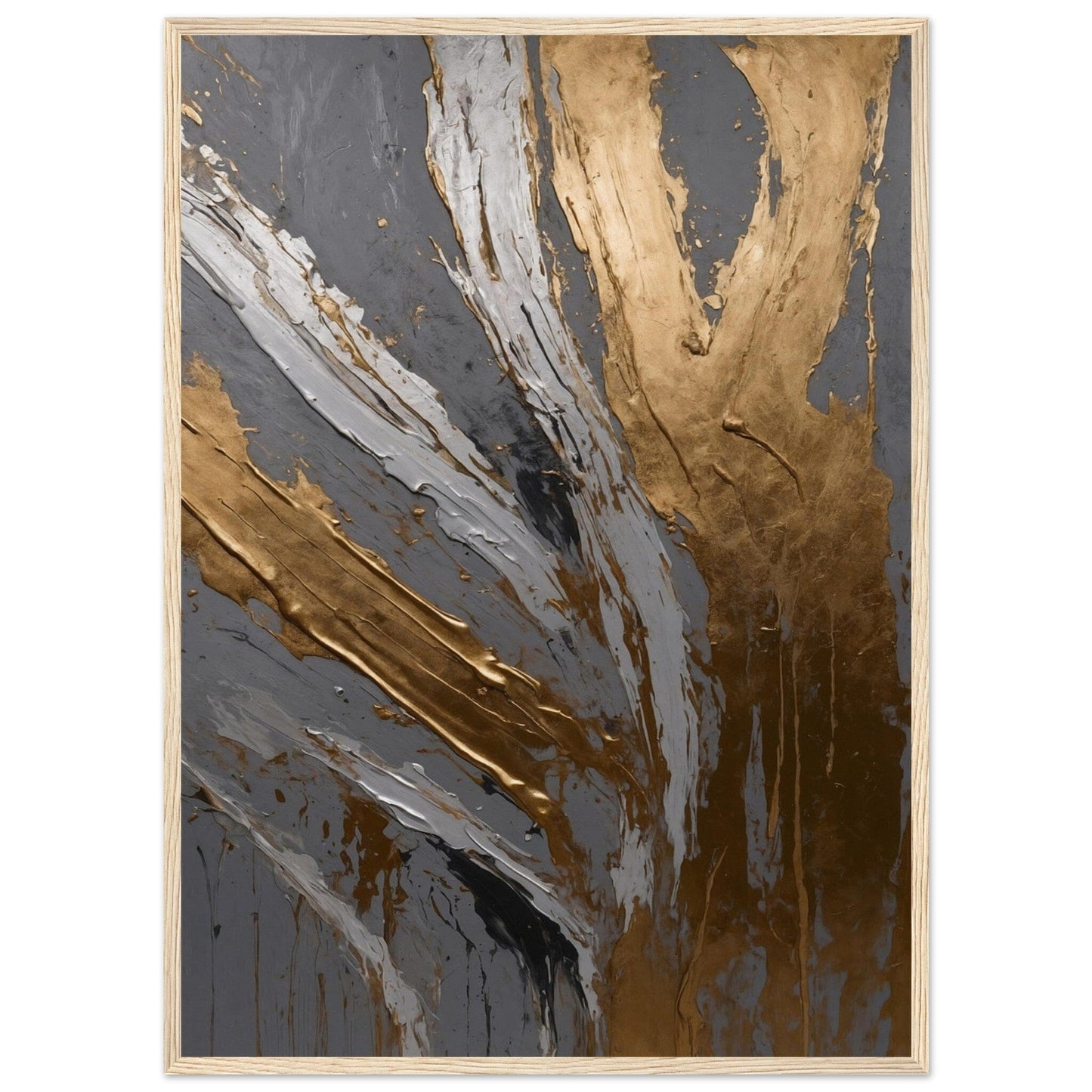 Premium Matte Paper Wooden Framed Poster - Exklusive Kunst in stilvollen Holzrahmen Print Material Modern Masterpieces 50x70 cm / 20x28″ Wood frame