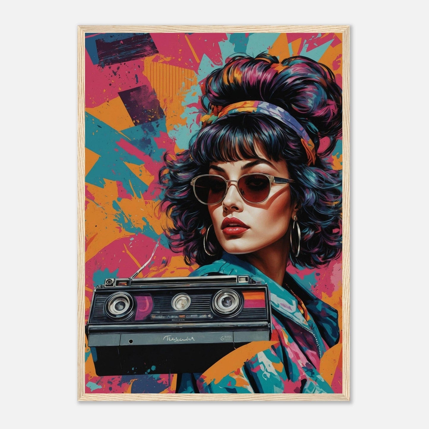 Premium Matte Paper Wooden Framed Poster - Exklusive Kunst in stilvollen Holzrahmen Print Material Modern Masterpieces 50x70 cm / 20x28″ Wood frame
