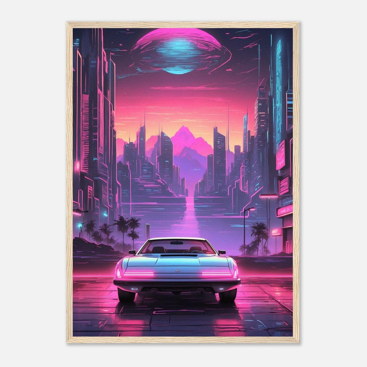 Premium Matte Paper Wooden Framed Poster - Exklusive Kunst in stilvollen Holzrahmen Print Material Modern Masterpieces 50x70 cm / 20x28″ Wood frame