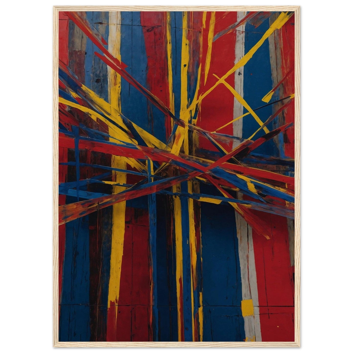 Premium Matte Paper Wooden Framed Poster - Exklusive Kunst in stilvollen Holzrahmen Print Material Modern Masterpieces 50x70 cm / 20x28″ Wood frame