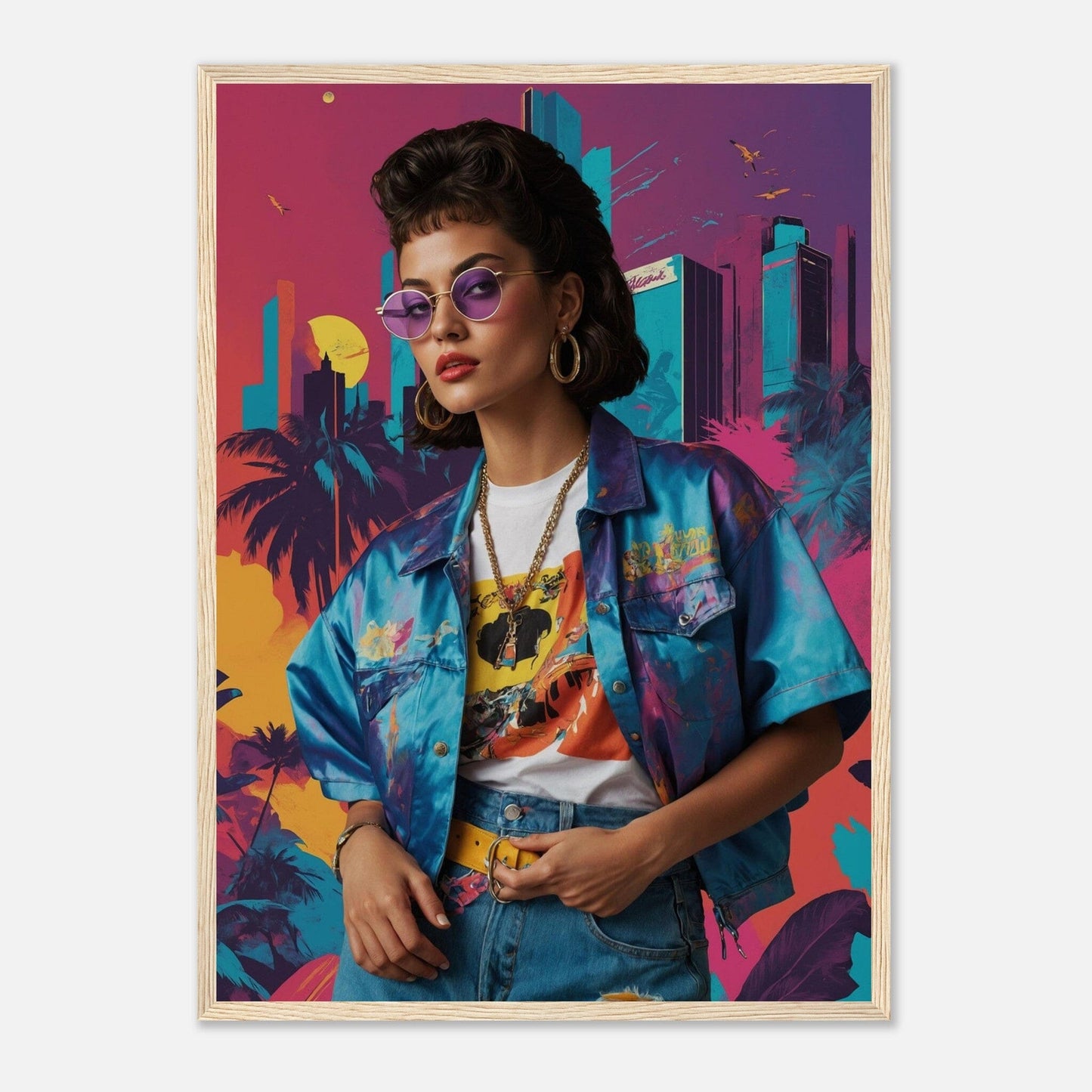 Premium Matte Paper Wooden Framed Poster - Exklusive Kunst in stilvollen Holzrahmen Print Material Modern Masterpieces 50x70 cm / 20x28″ Wood frame