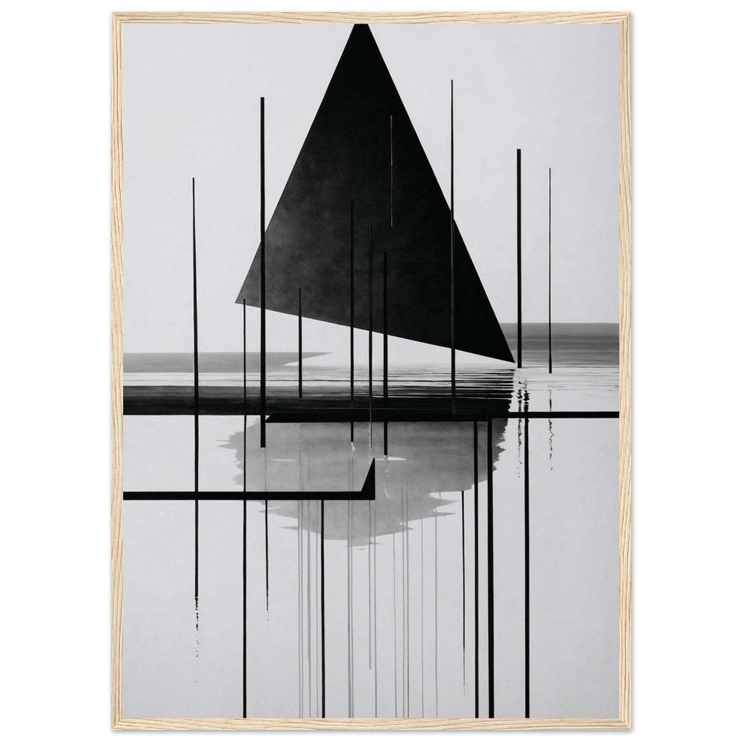 Premium Matte Paper Wooden Framed Poster - Exklusive Kunst in stilvollen Holzrahmen Print Material Modern Masterpieces 50x70 cm / 20x28″ Wood frame
