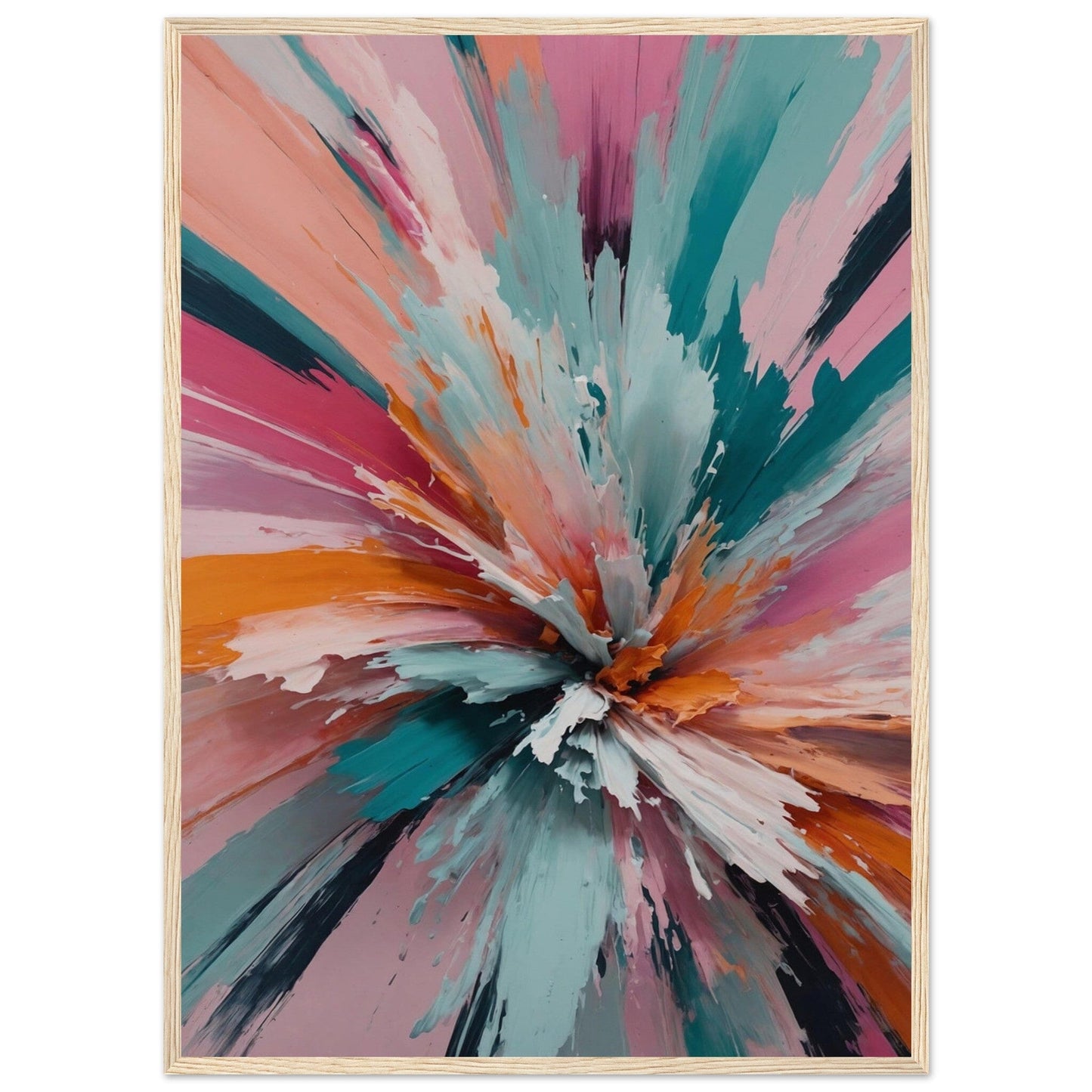 Premium Matte Paper Wooden Framed Poster - Exklusive Kunst in stilvollen Holzrahmen Print Material Modern Masterpieces 50x70 cm / 20x28″ Wood frame