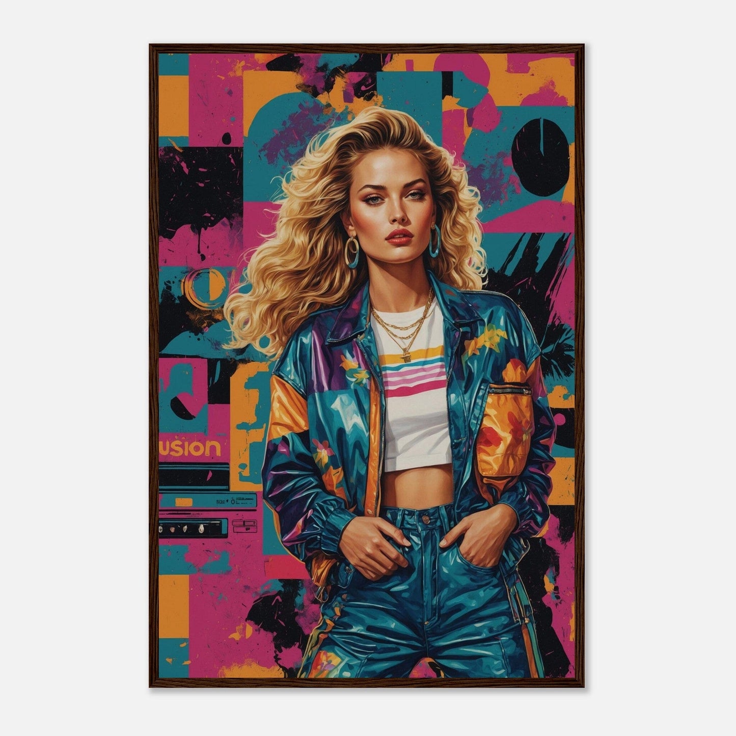 Premium Matte Paper Wooden Framed Poster - Exklusive Kunst in stilvollen Holzrahmen Print Material Modern Masterpieces
