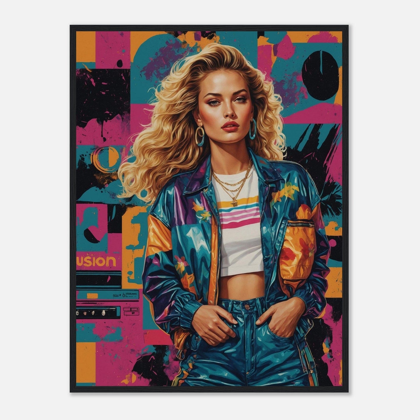 Premium Matte Paper Wooden Framed Poster - Exklusive Kunst in stilvollen Holzrahmen Print Material Modern Masterpieces