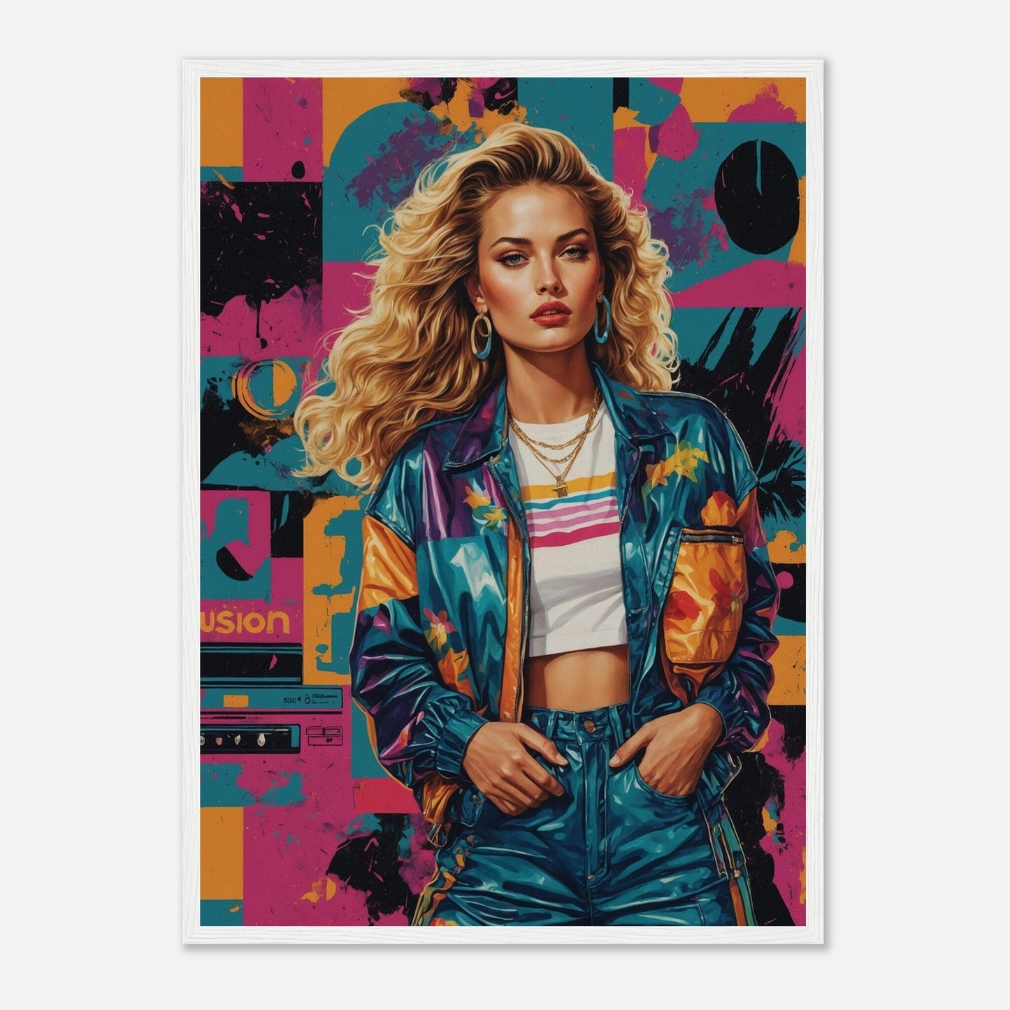 Premium Matte Paper Wooden Framed Poster - Exklusive Kunst in stilvollen Holzrahmen Print Material Modern Masterpieces
