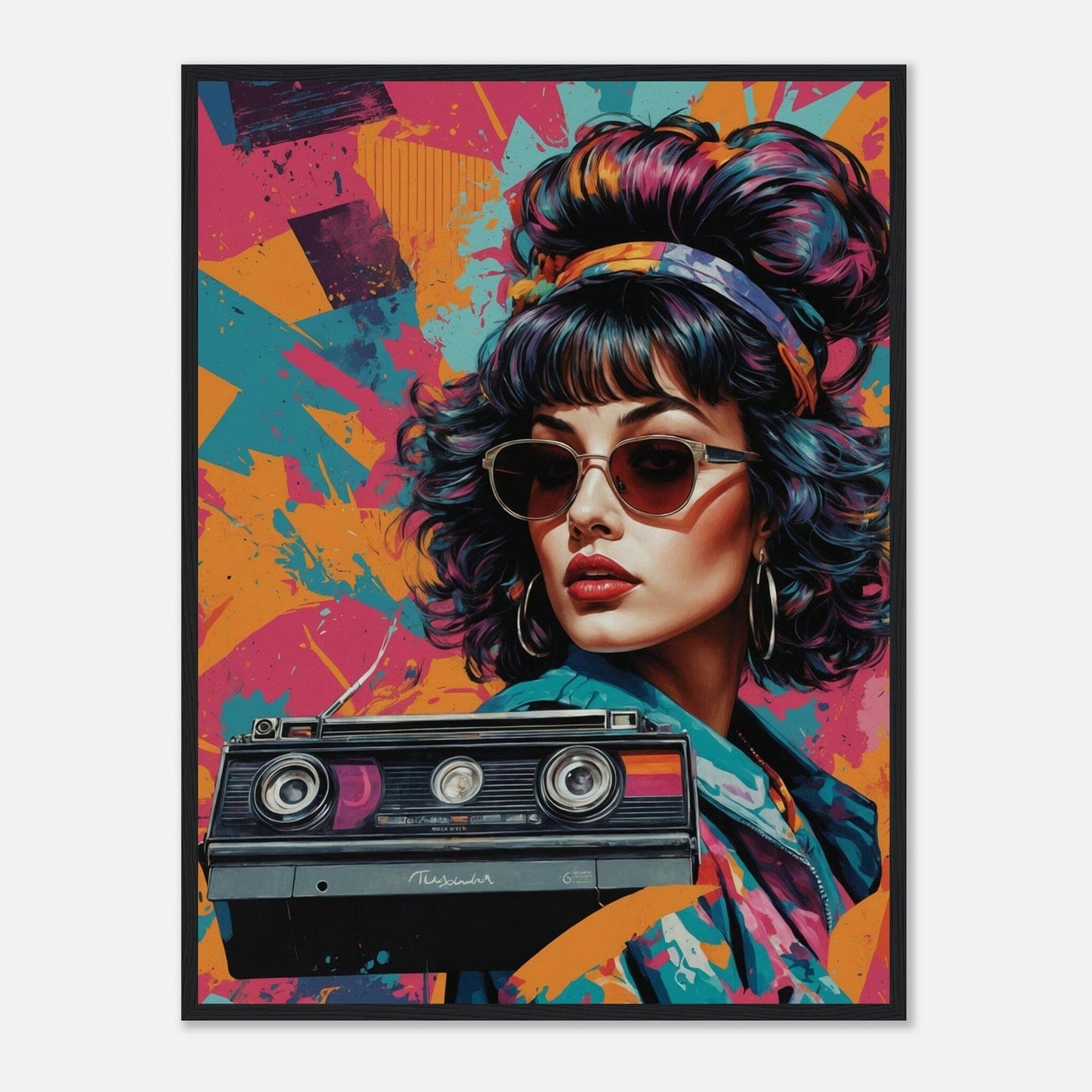 Premium Matte Paper Wooden Framed Poster - Exklusive Kunst in stilvollen Holzrahmen Print Material Modern Masterpieces 60x80 cm / 24x32″ Black frame