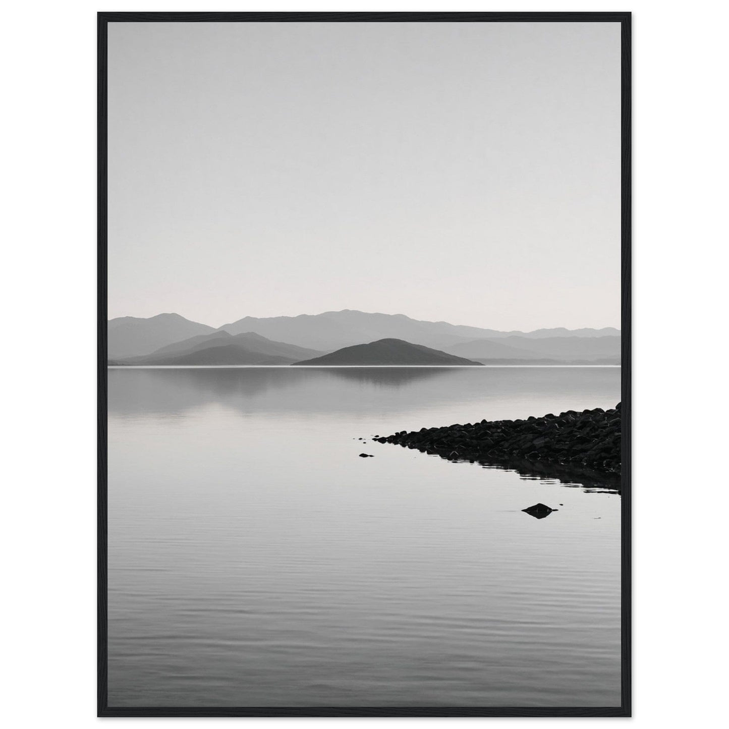 Premium Matte Paper Wooden Framed Poster - Exklusive Kunst in stilvollen Holzrahmen Print Material Modern Masterpieces 60x80 cm / 24x32″ Black frame