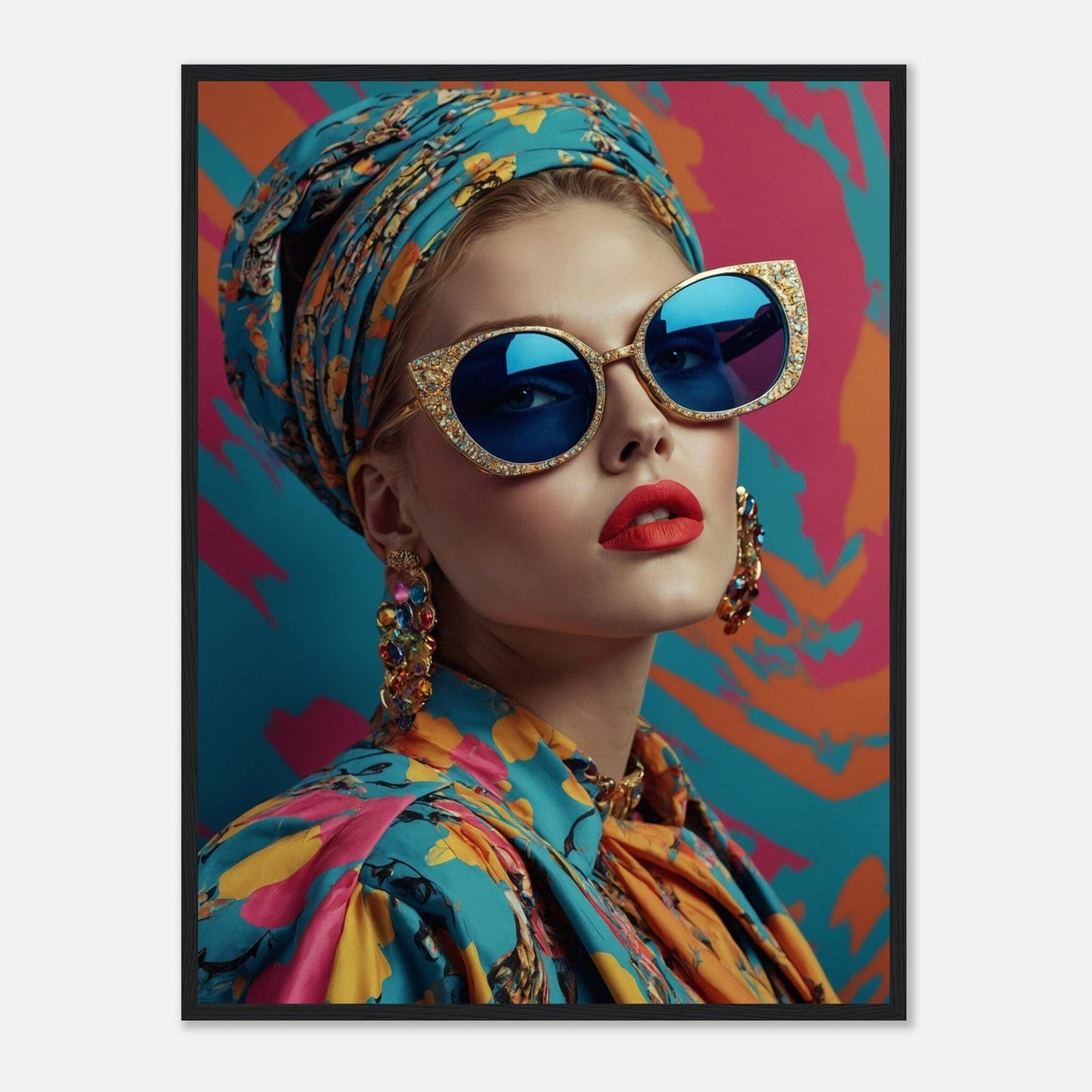 Premium Matte Paper Wooden Framed Poster - Exklusive Kunst in stilvollen Holzrahmen Print Material Modern Masterpieces 60x80 cm / 24x32″ Black frame