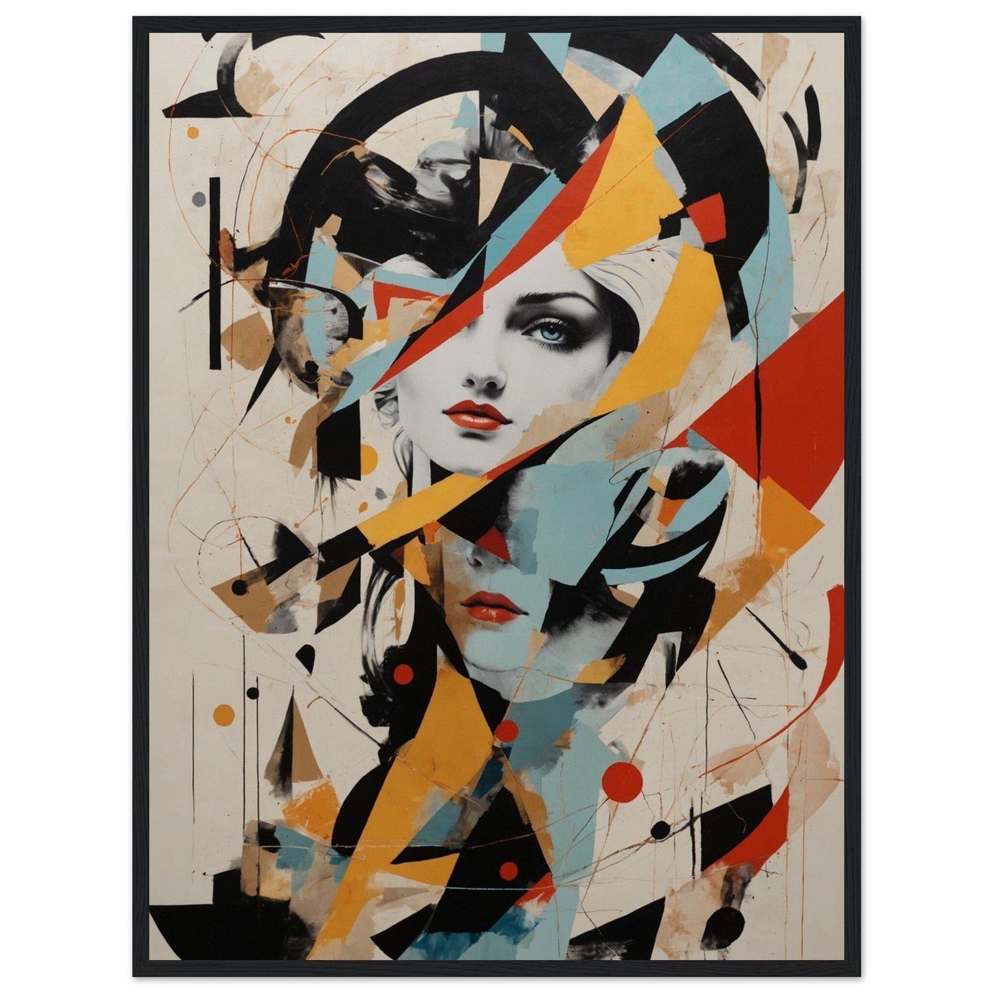 Premium Matte Paper Wooden Framed Poster - Exklusive Kunst in stilvollen Holzrahmen Print Material Modern Masterpieces 60x80 cm / 24x32″ Black frame