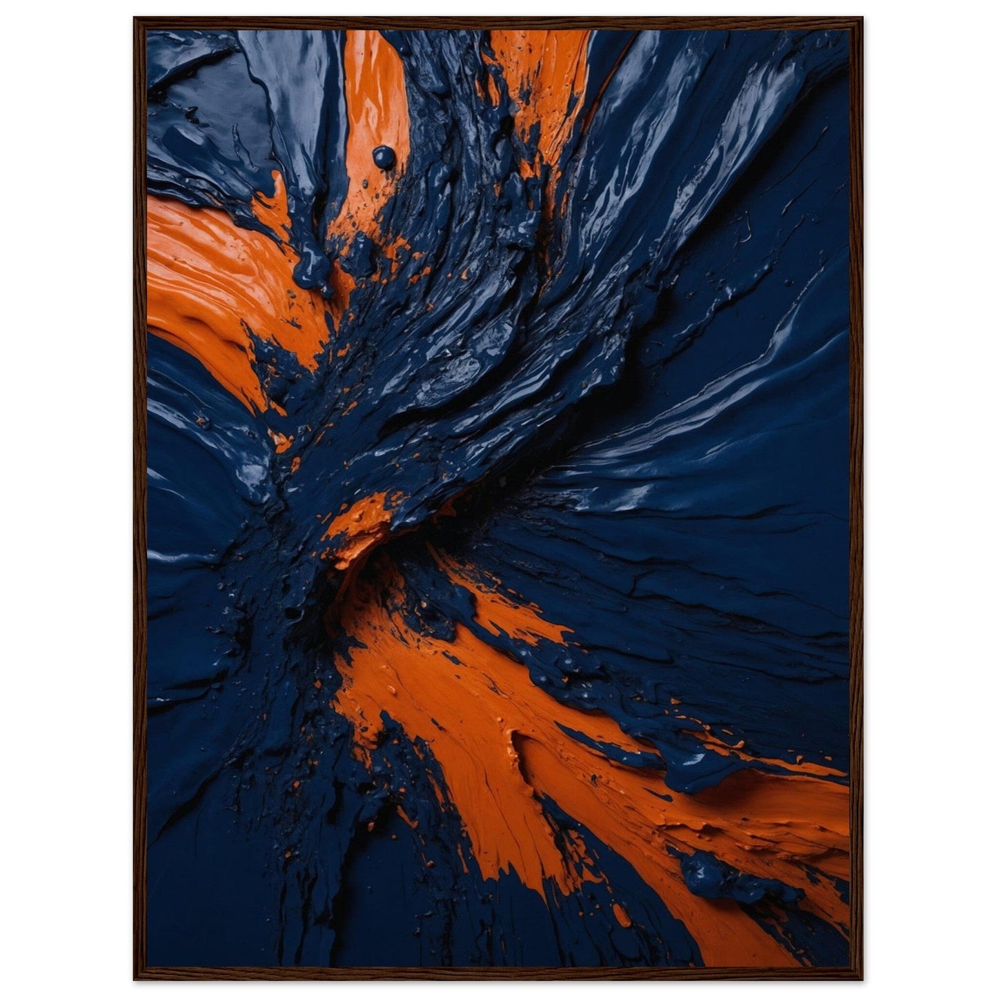 Premium Matte Paper Wooden Framed Poster - Exklusive Kunst in stilvollen Holzrahmen Print Material Modern Masterpieces 60x80 cm / 24x32″ Dark wood frame