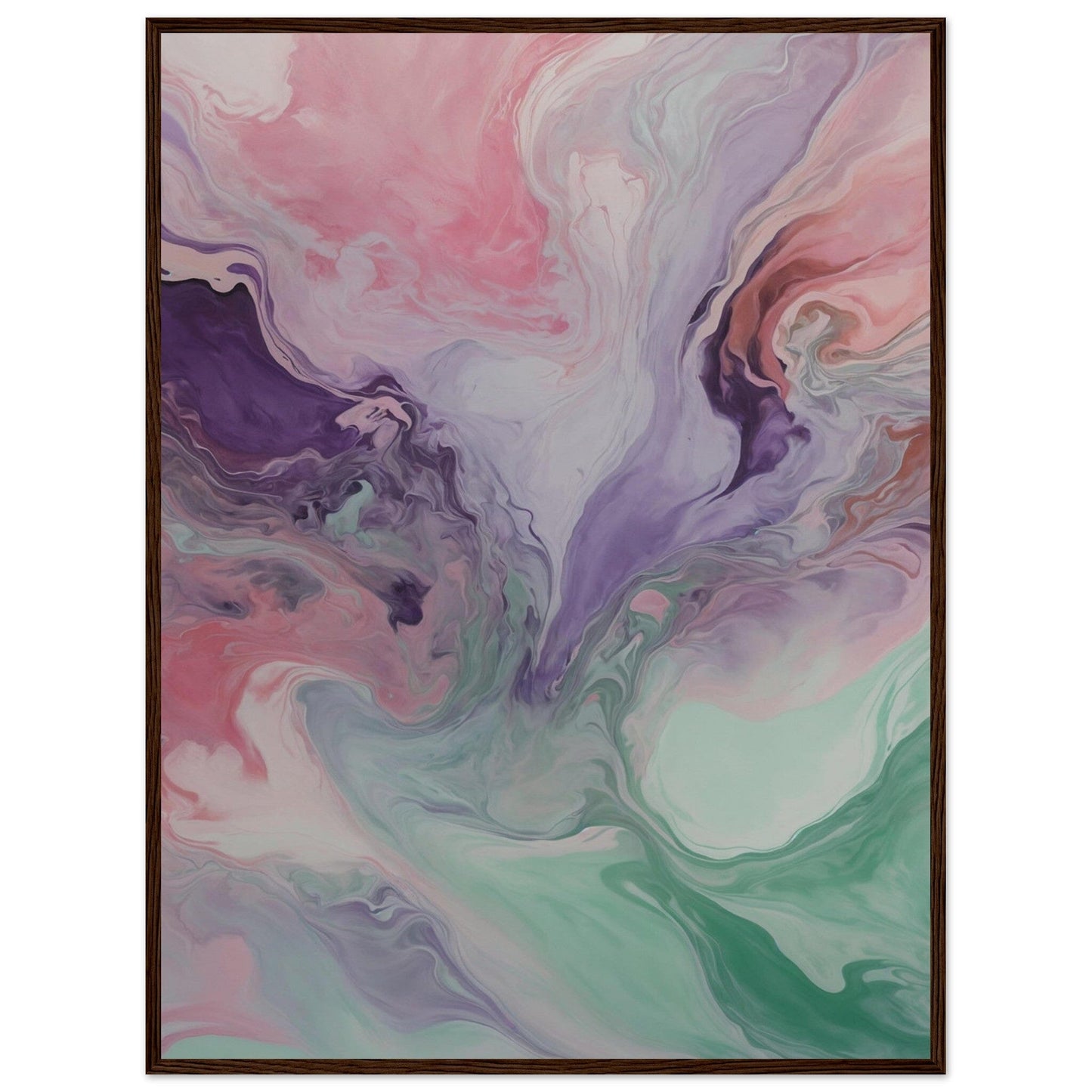 Premium Matte Paper Wooden Framed Poster - Exklusive Kunst in stilvollen Holzrahmen Print Material Modern Masterpieces 60x80 cm / 24x32″ Dark wood frame