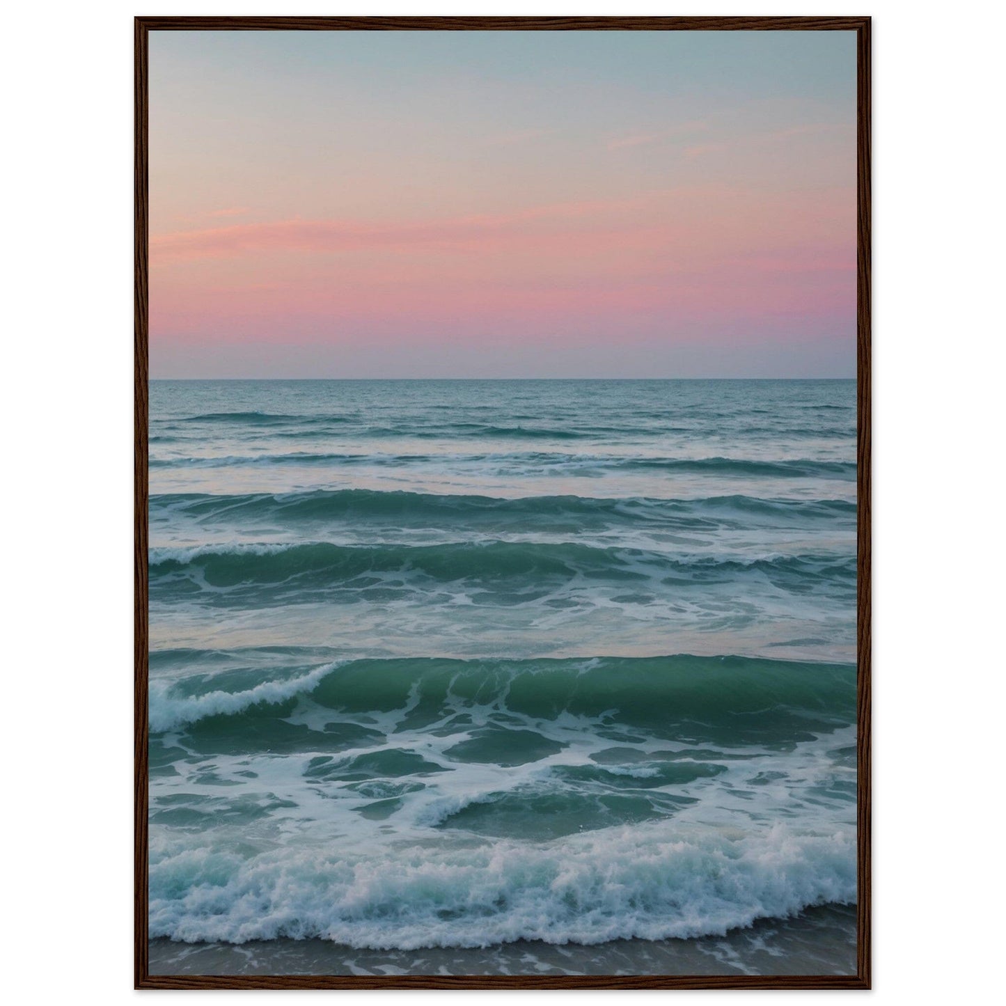 Premium Matte Paper Wooden Framed Poster - Exklusive Kunst in stilvollen Holzrahmen Print Material Modern Masterpieces 60x80 cm / 24x32″ Dark wood frame