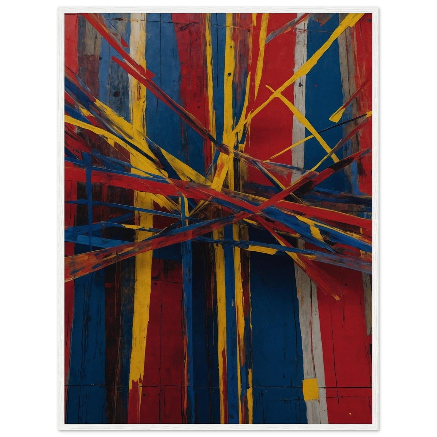 Premium Matte Paper Wooden Framed Poster - Exklusive Kunst in stilvollen Holzrahmen Print Material Modern Masterpieces 60x80 cm / 24x32″ White frame