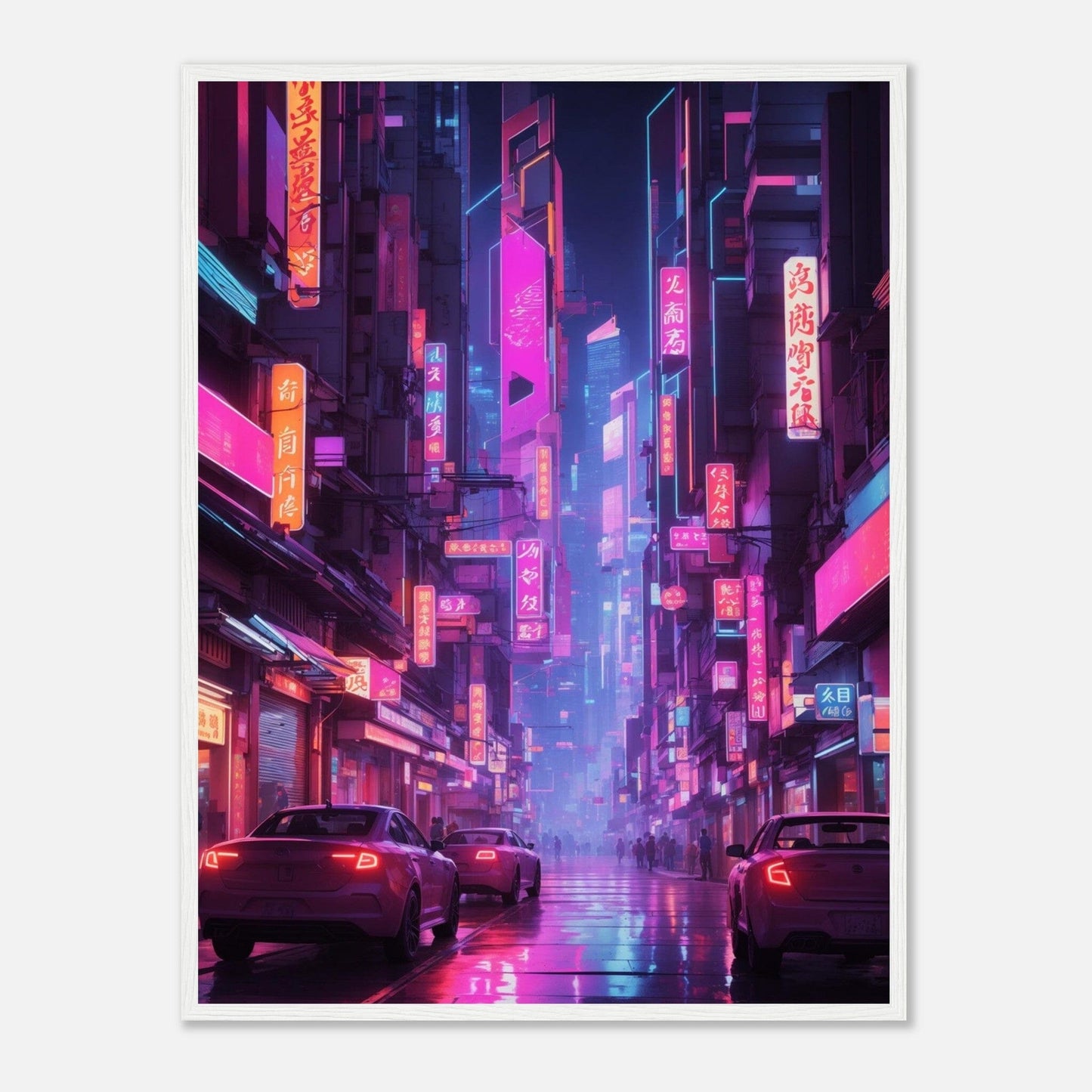 Premium Matte Paper Wooden Framed Poster - Exklusive Kunst in stilvollen Holzrahmen Print Material Modern Masterpieces 60x80 cm / 24x32″ White frame