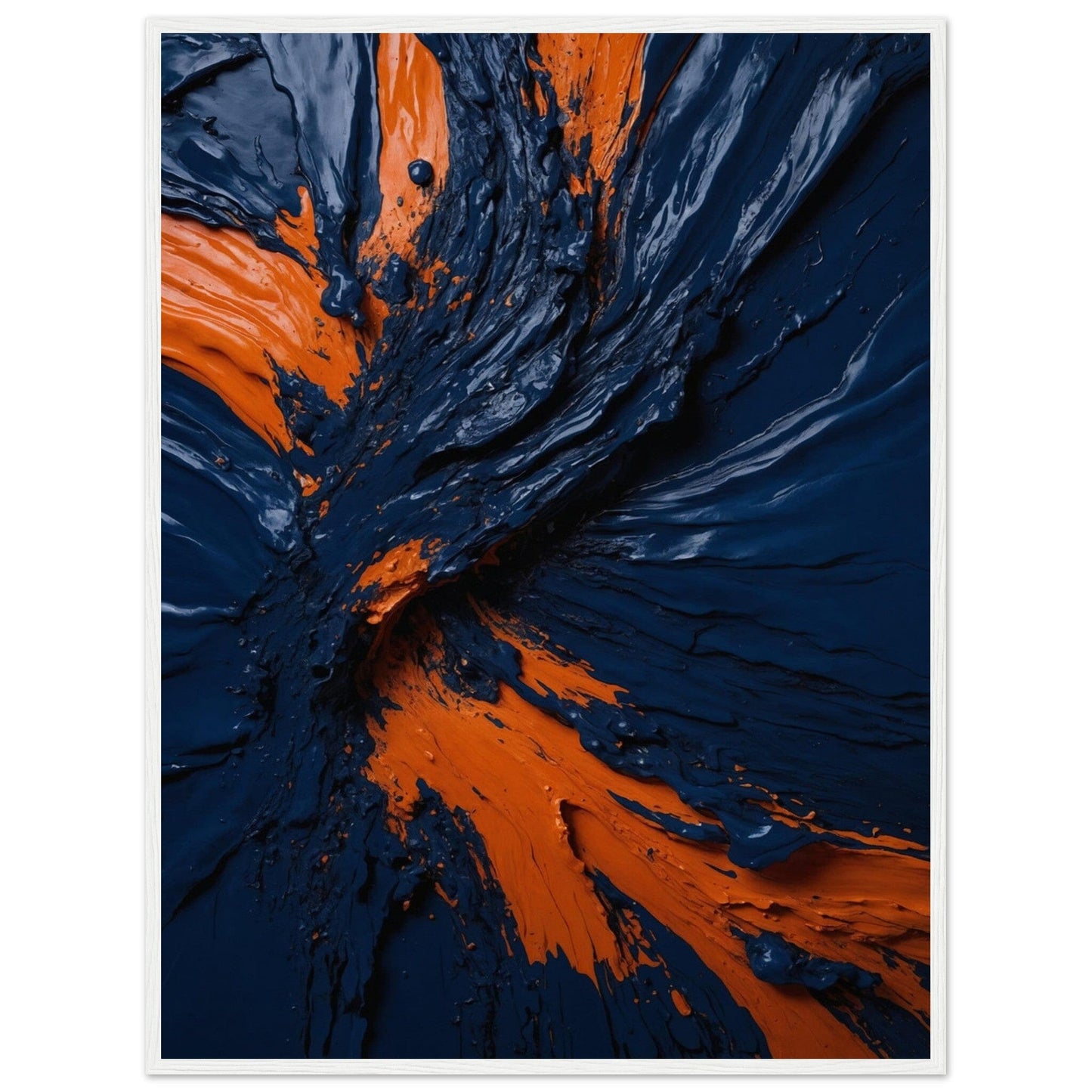Premium Matte Paper Wooden Framed Poster - Exklusive Kunst in stilvollen Holzrahmen Print Material Modern Masterpieces 60x80 cm / 24x32″ White frame