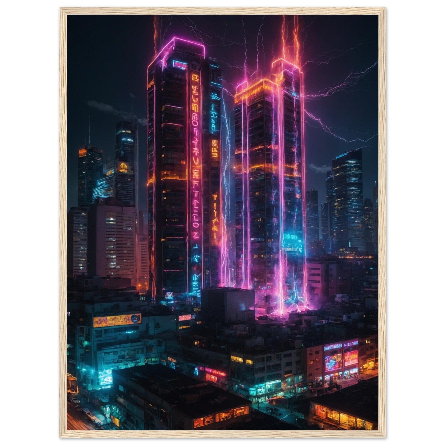 Premium Matte Paper Wooden Framed Poster - Exklusive Kunst in stilvollen Holzrahmen Print Material Modern Masterpieces 60x80 cm / 24x32″ Wood frame