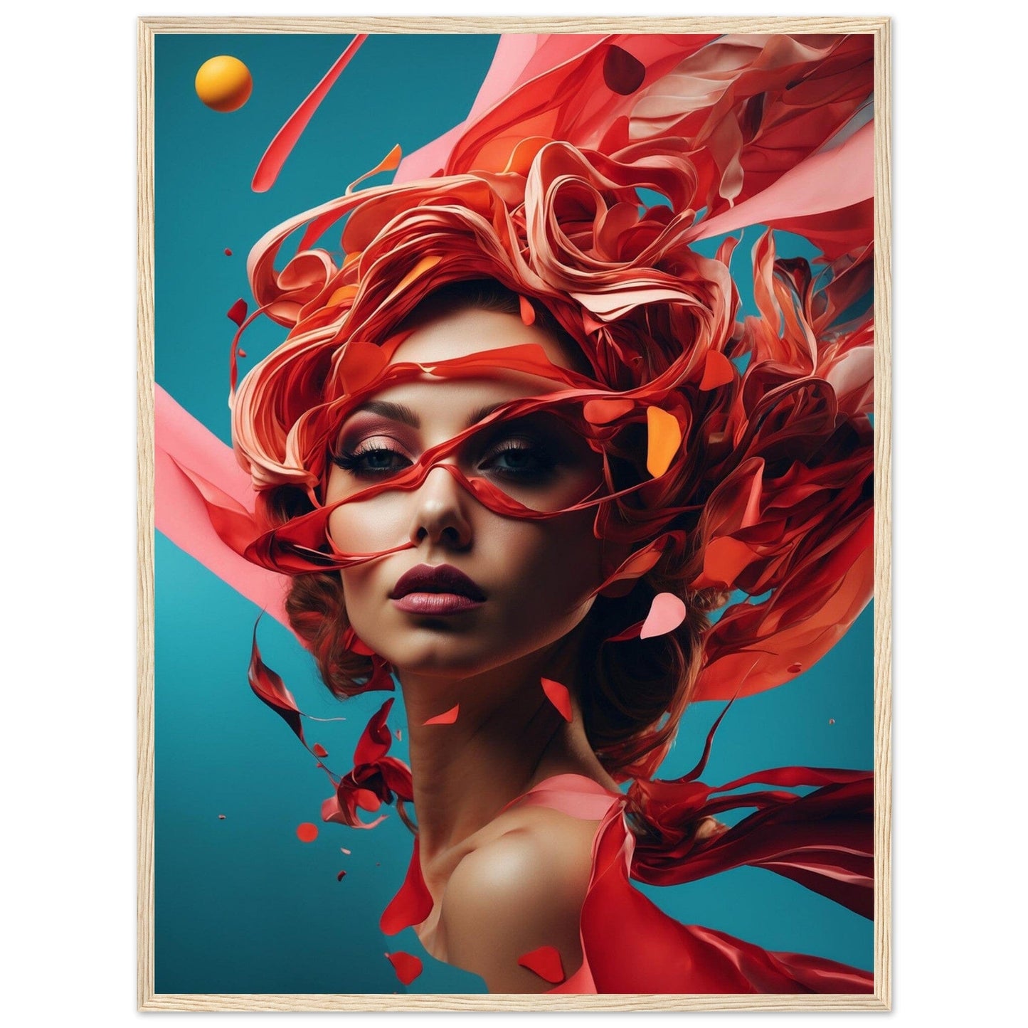 Premium Matte Paper Wooden Framed Poster - Exklusive Kunst in stilvollen Holzrahmen Print Material Modern Masterpieces 60x80 cm / 24x32″ Wood frame
