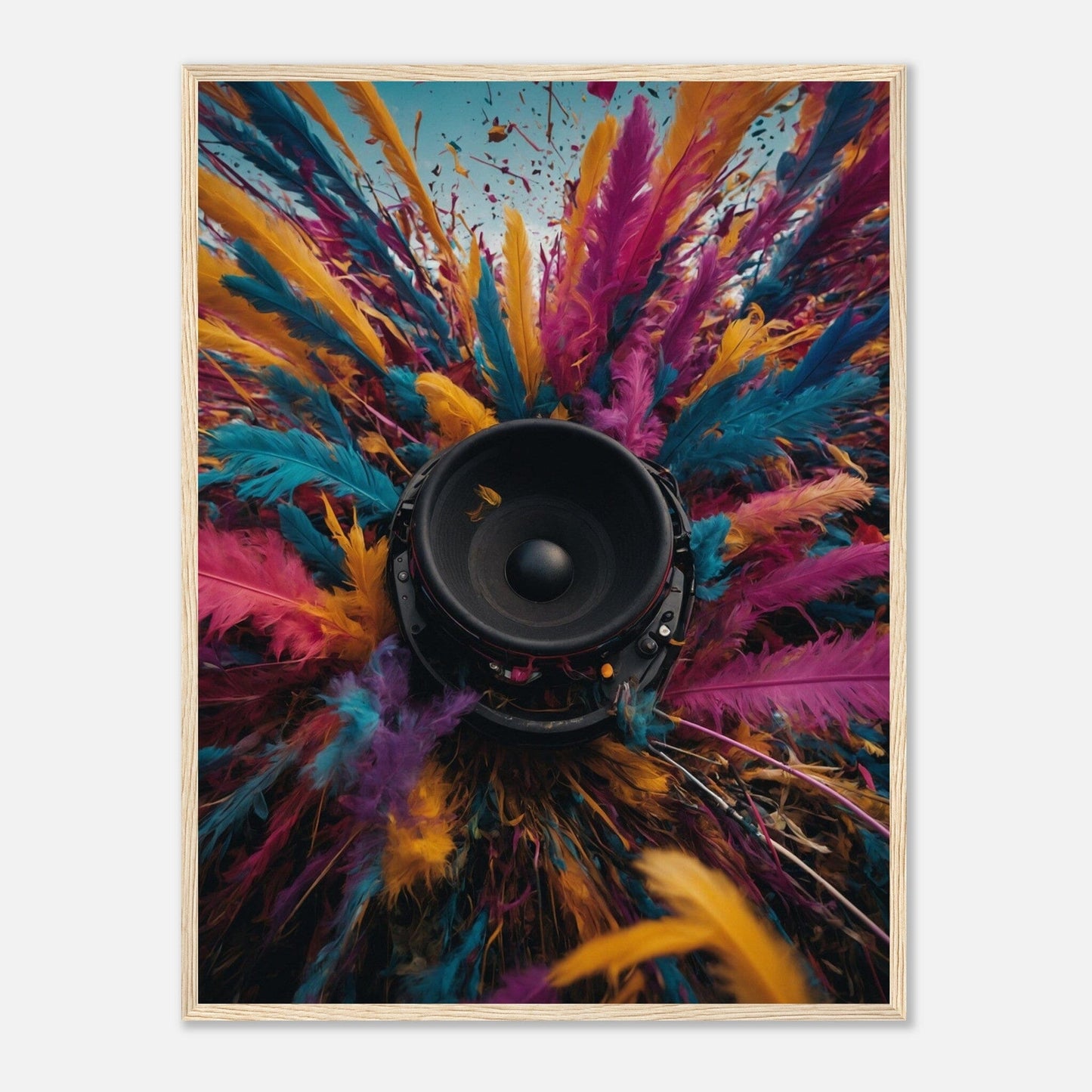 Premium Matte Paper Wooden Framed Poster - Exklusive Kunst in stilvollen Holzrahmen Print Material Modern Masterpieces 60x80 cm / 24x32″ Wood frame