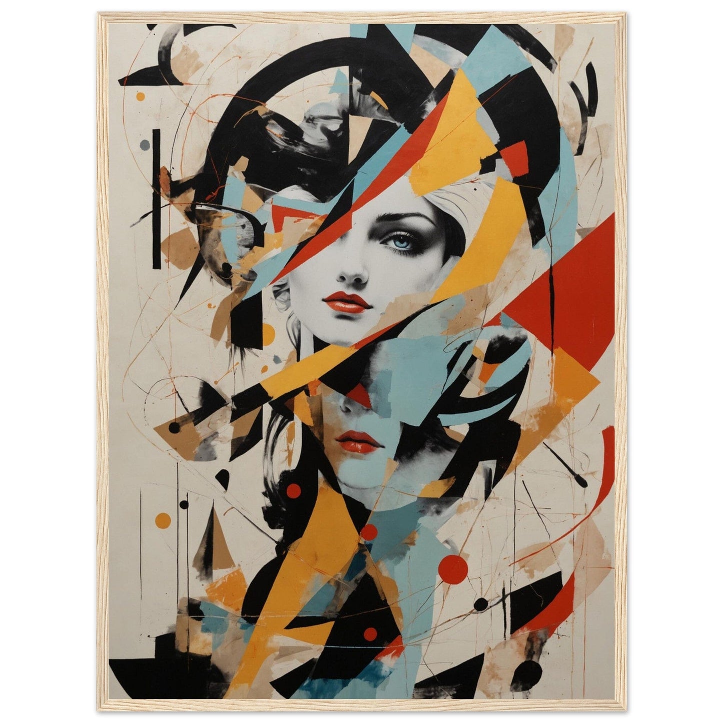 Premium Matte Paper Wooden Framed Poster - Exklusive Kunst in stilvollen Holzrahmen Print Material Modern Masterpieces 60x80 cm / 24x32″ Wood frame
