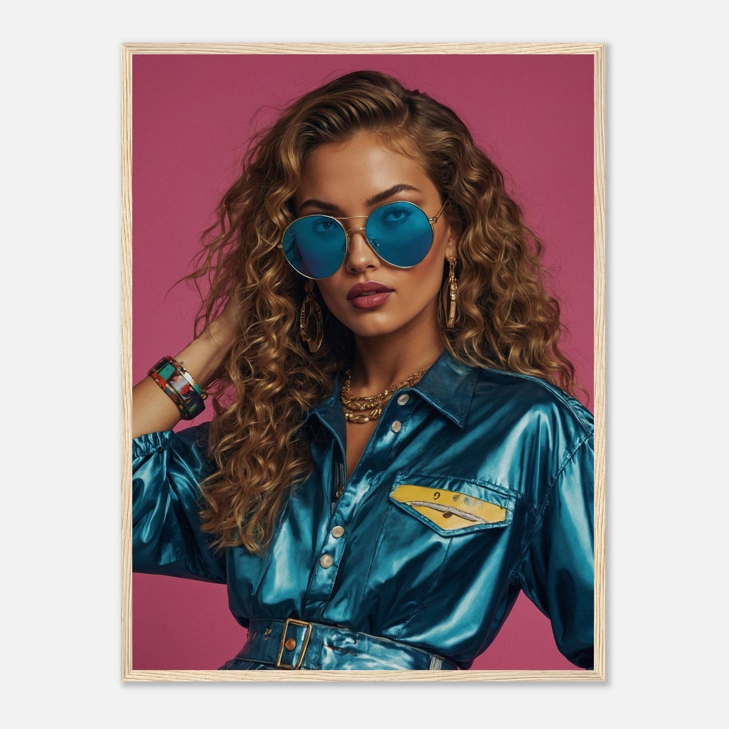 Premium Matte Paper Wooden Framed Poster - Exklusive Kunst in stilvollen Holzrahmen Print Material Modern Masterpieces 60x80 cm / 24x32″ Wood frame