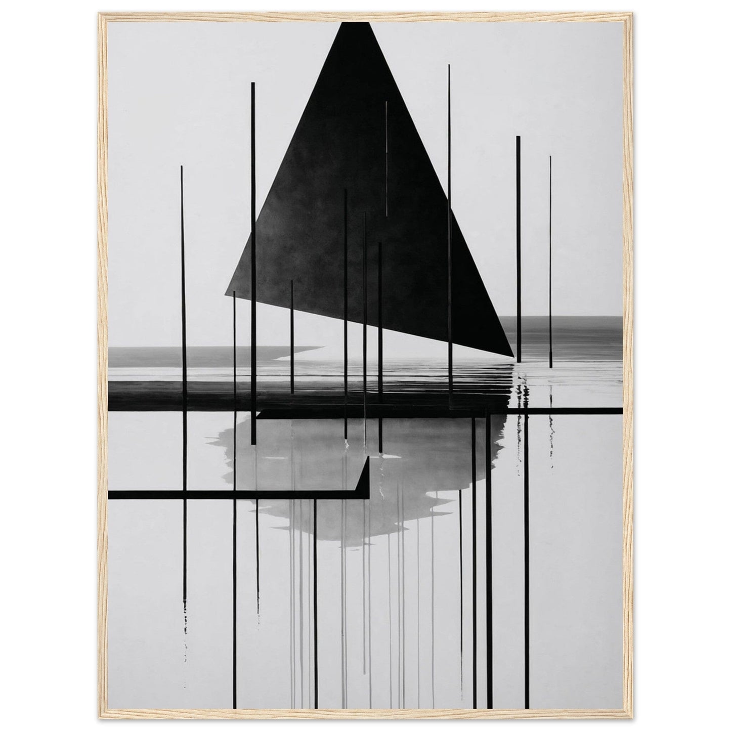 Premium Matte Paper Wooden Framed Poster - Exklusive Kunst in stilvollen Holzrahmen Print Material Modern Masterpieces 60x80 cm / 24x32″ Wood frame