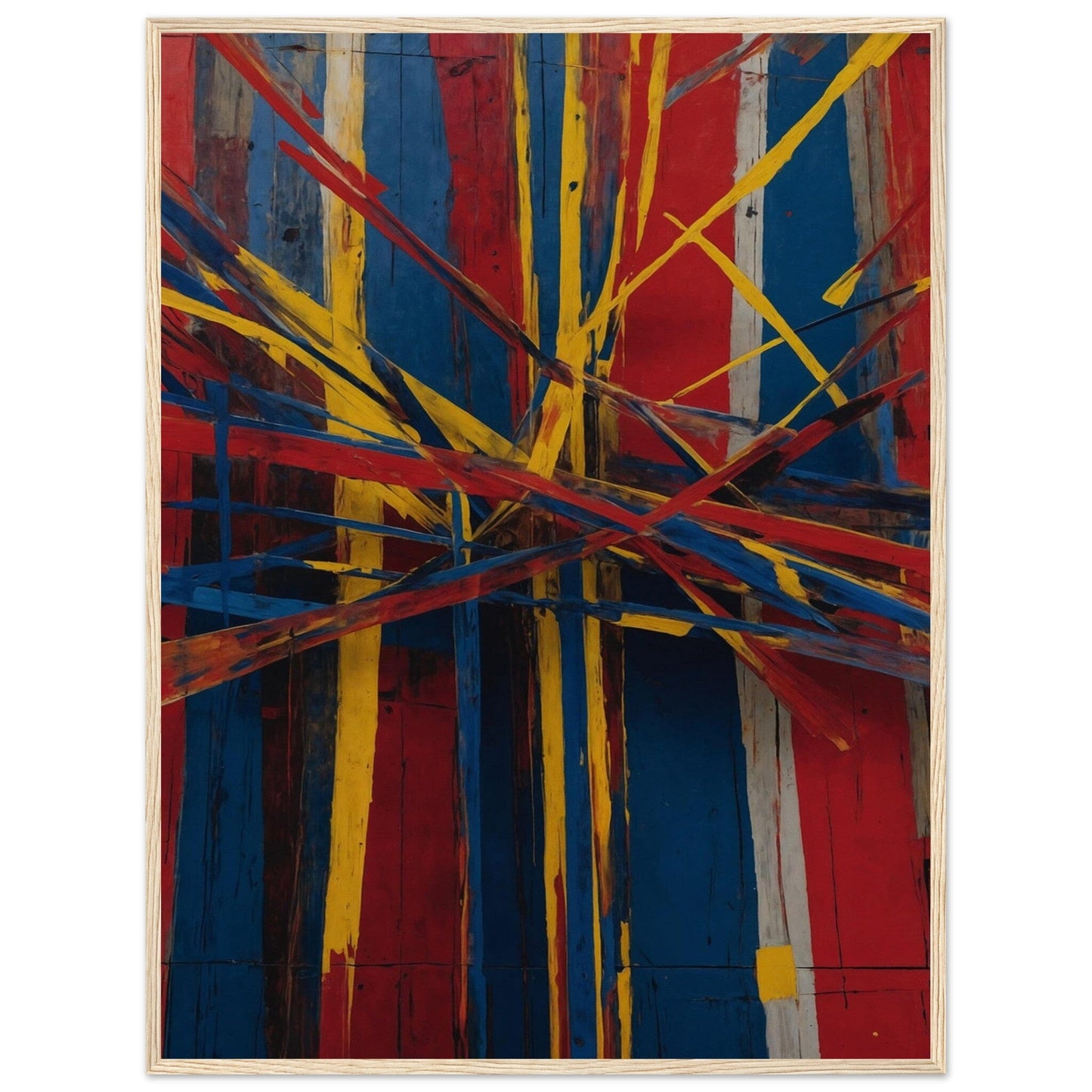 Premium Matte Paper Wooden Framed Poster - Exklusive Kunst in stilvollen Holzrahmen Print Material Modern Masterpieces 60x80 cm / 24x32″ Wood frame