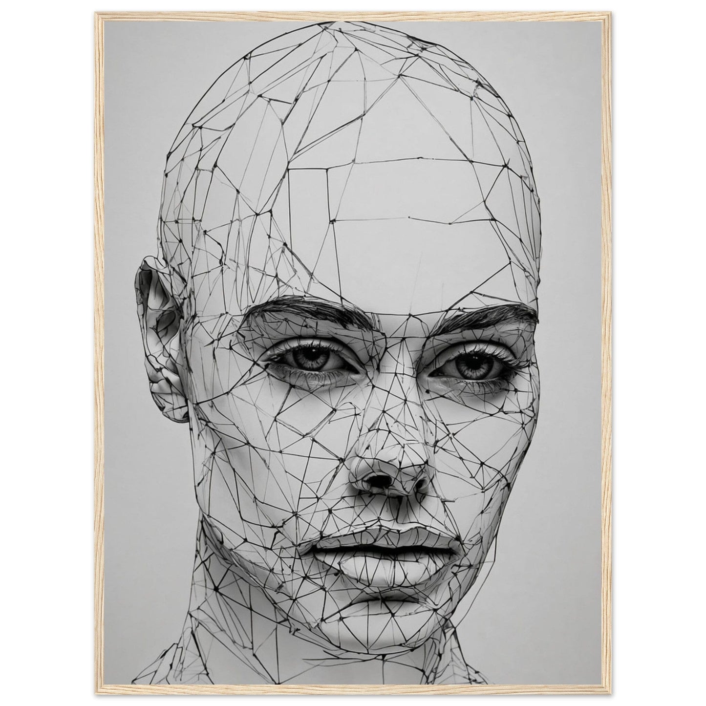 Premium Matte Paper Wooden Framed Poster - Exklusive Kunst in stilvollen Holzrahmen Print Material Modern Masterpieces 60x80 cm / 24x32″ Wood frame