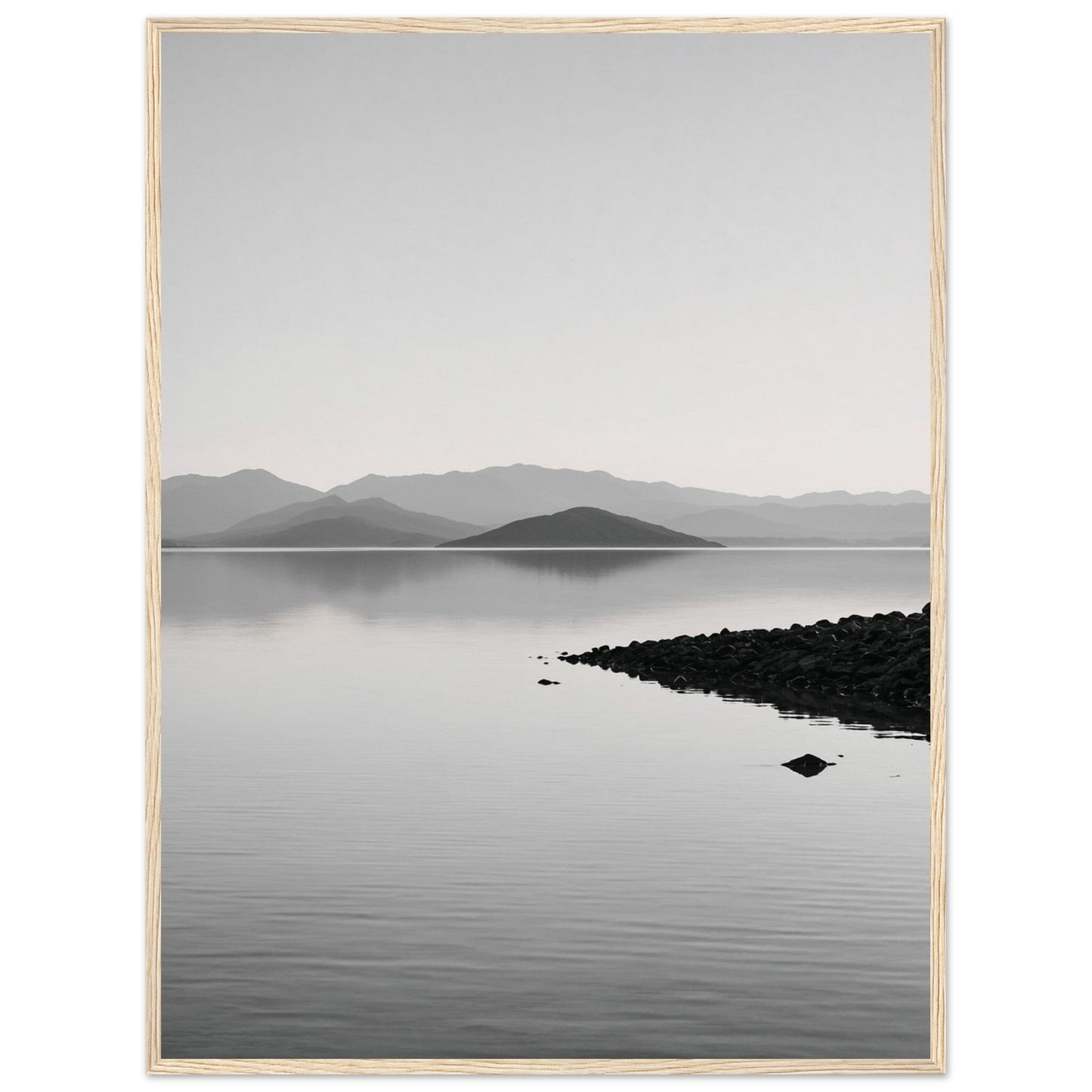 Premium Matte Paper Wooden Framed Poster - Exklusive Kunst in stilvollen Holzrahmen Print Material Modern Masterpieces 60x80 cm / 24x32″ Wood frame