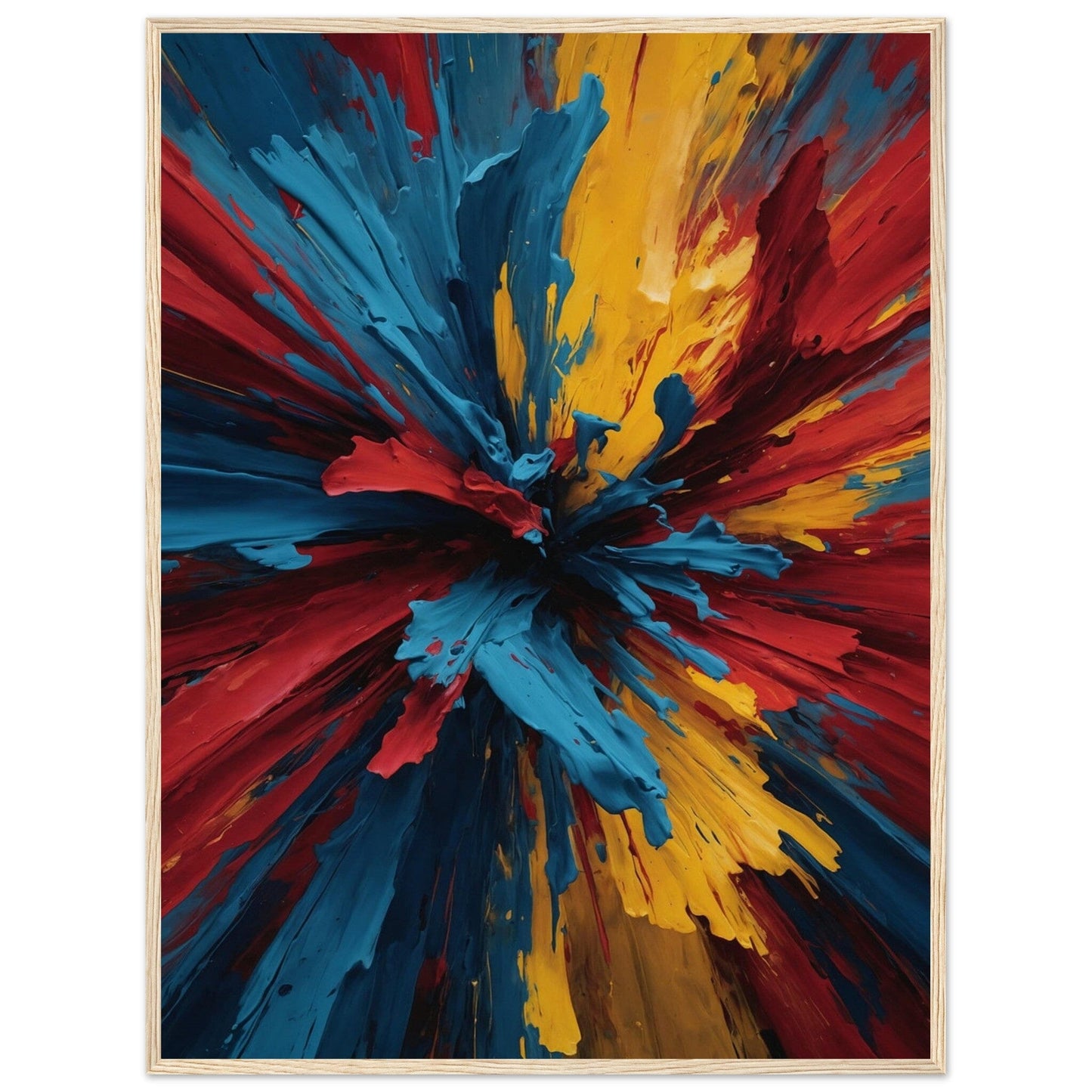 Premium Matte Paper Wooden Framed Poster - Exklusive Kunst in stilvollen Holzrahmen Print Material Modern Masterpieces 60x80 cm / 24x32″ Wood frame