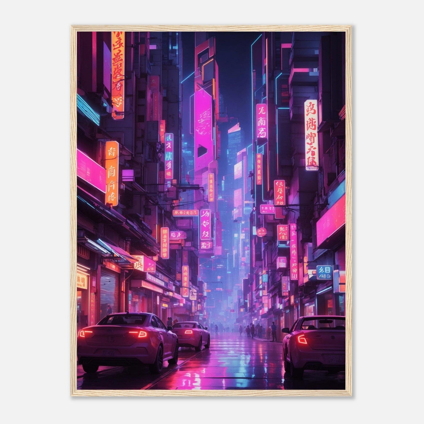 Premium Matte Paper Wooden Framed Poster - Exklusive Kunst in stilvollen Holzrahmen Print Material Modern Masterpieces 60x80 cm / 24x32″ Wood frame