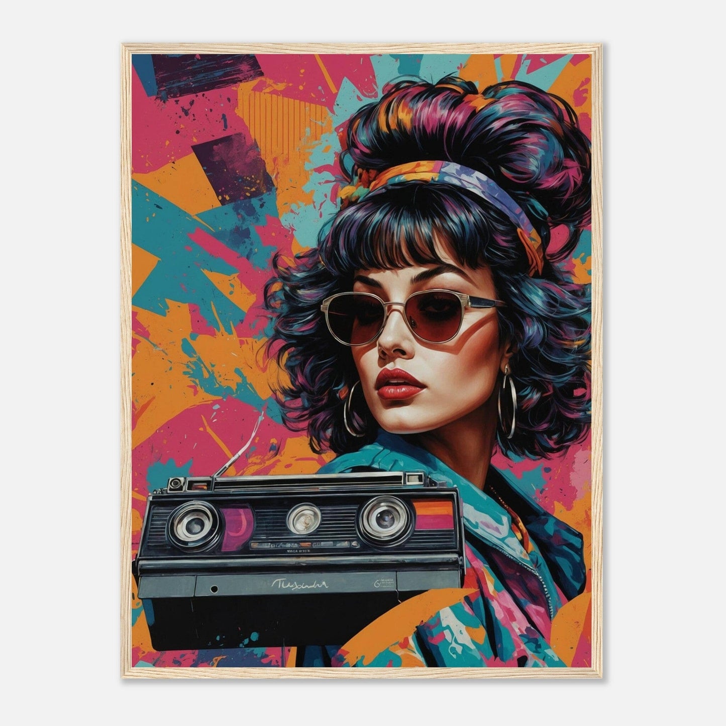 Premium Matte Paper Wooden Framed Poster - Exklusive Kunst in stilvollen Holzrahmen Print Material Modern Masterpieces 60x80 cm / 24x32″ Wood frame