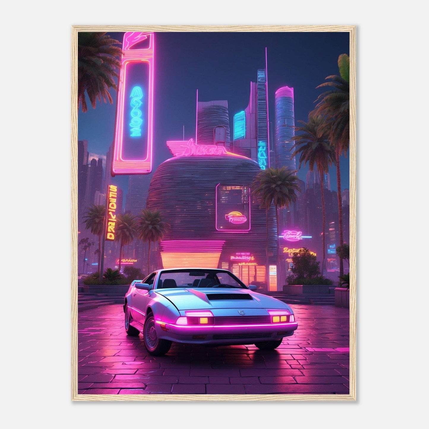 Premium Matte Paper Wooden Framed Poster - Exklusive Kunst in stilvollen Holzrahmen Print Material Modern Masterpieces 60x80 cm / 24x32″ Wood frame