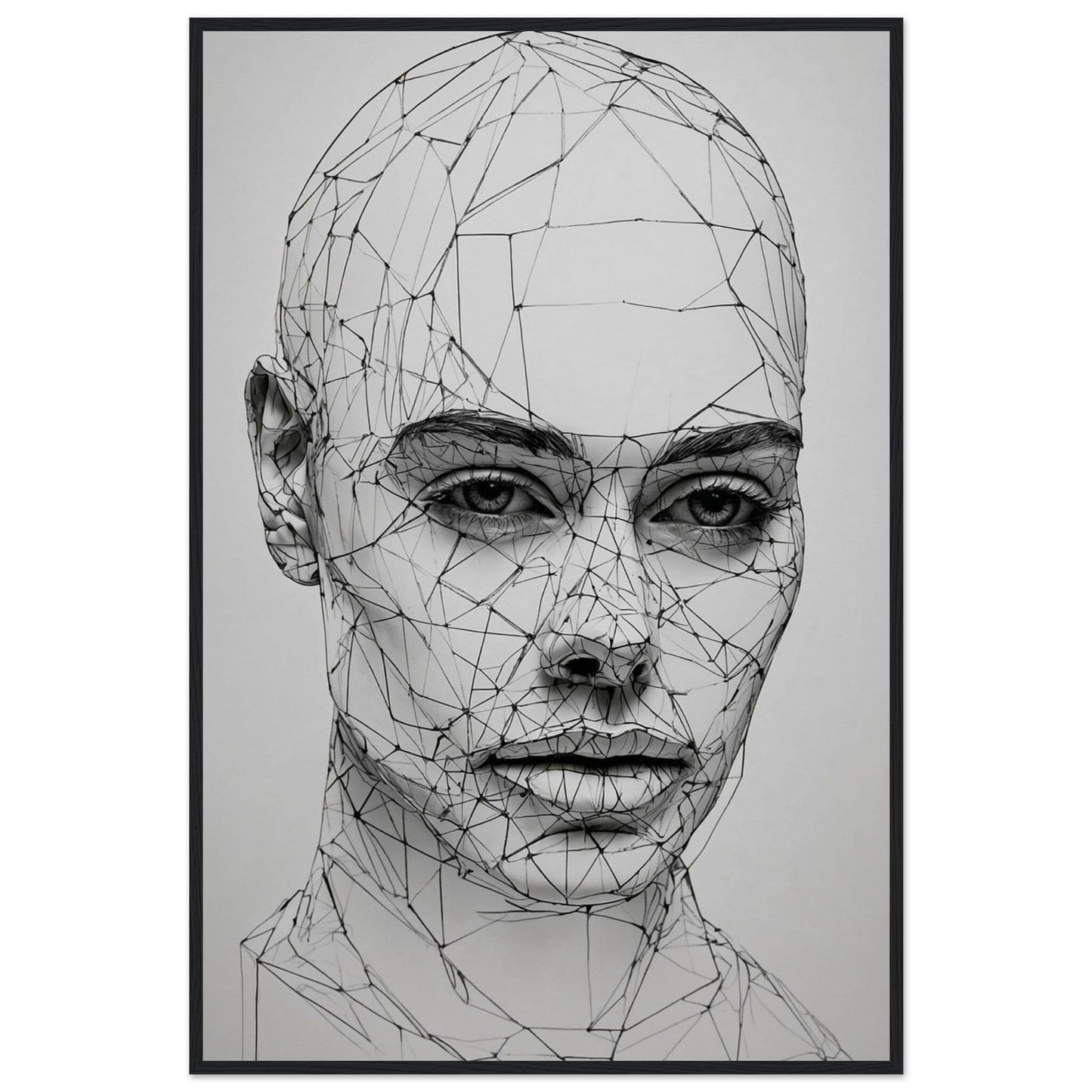 Premium Matte Paper Wooden Framed Poster - Exklusive Kunst in stilvollen Holzrahmen Print Material Modern Masterpieces 60x90 cm / 24x36″ Black frame