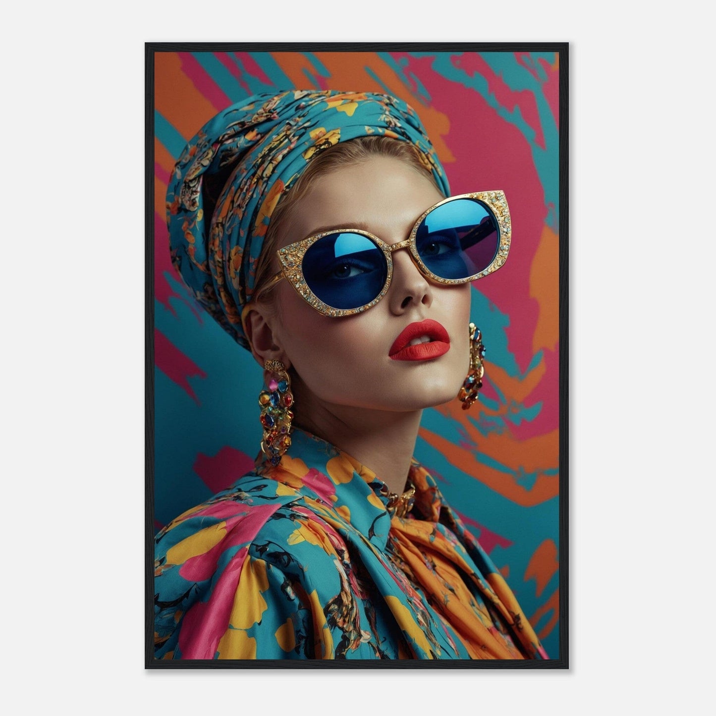 Premium Matte Paper Wooden Framed Poster - Exklusive Kunst in stilvollen Holzrahmen Print Material Modern Masterpieces 60x90 cm / 24x36″ Black frame