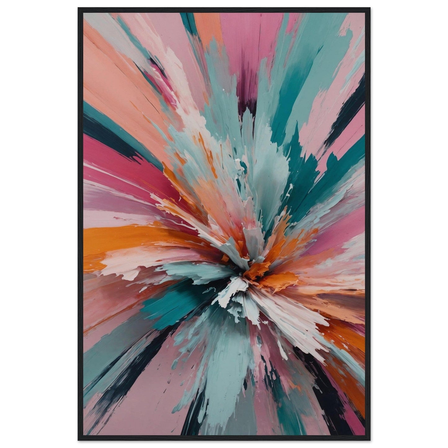 Premium Matte Paper Wooden Framed Poster - Exklusive Kunst in stilvollen Holzrahmen Print Material Modern Masterpieces 60x90 cm / 24x36″ Black frame