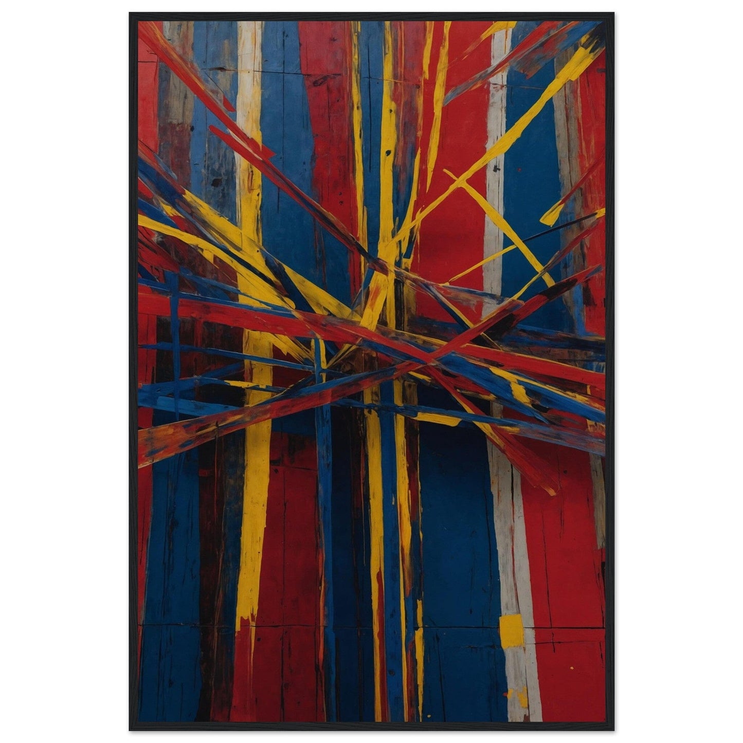Premium Matte Paper Wooden Framed Poster - Exklusive Kunst in stilvollen Holzrahmen Print Material Modern Masterpieces 60x90 cm / 24x36″ Black frame