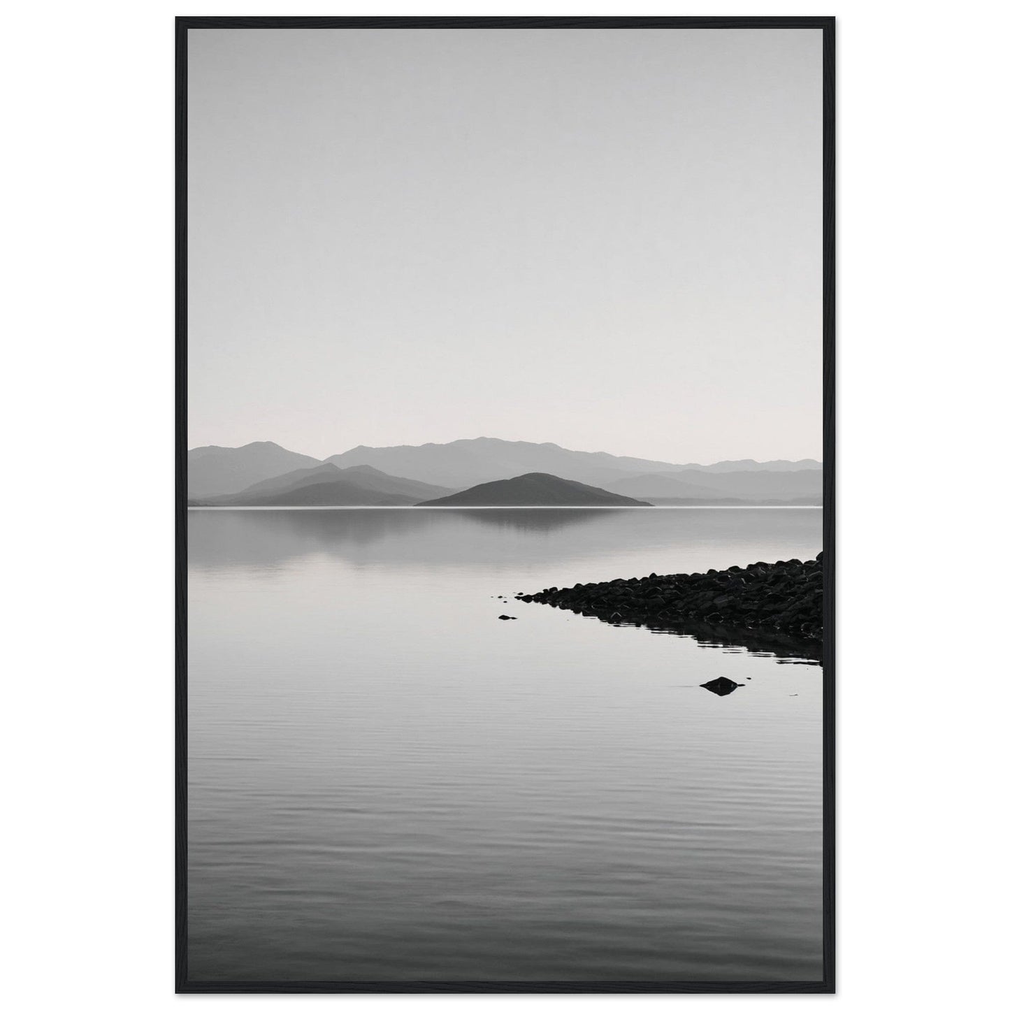 Premium Matte Paper Wooden Framed Poster - Exklusive Kunst in stilvollen Holzrahmen Print Material Modern Masterpieces 60x90 cm / 24x36″ Black frame