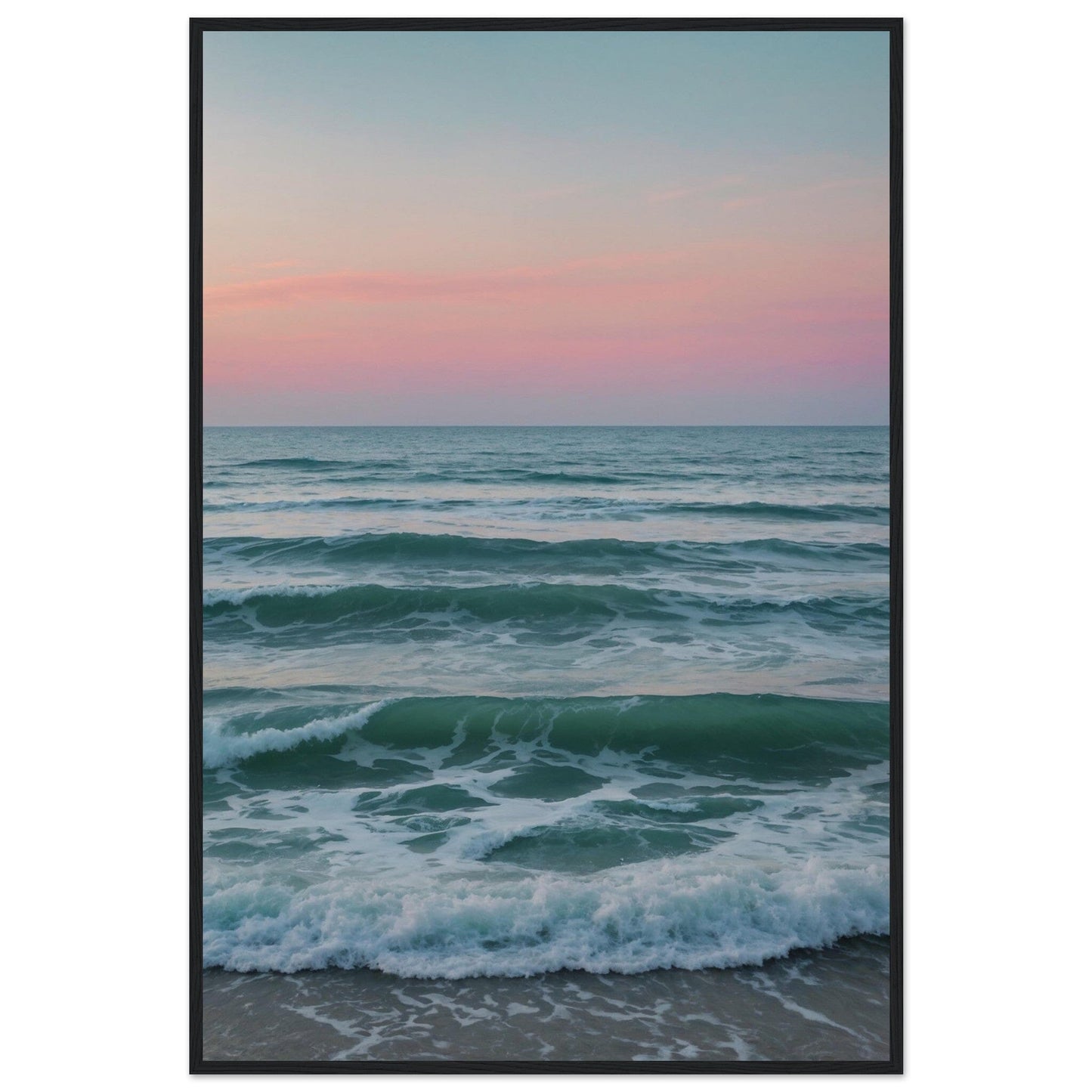 Premium Matte Paper Wooden Framed Poster - Exklusive Kunst in stilvollen Holzrahmen Print Material Modern Masterpieces 60x90 cm / 24x36″ Black frame