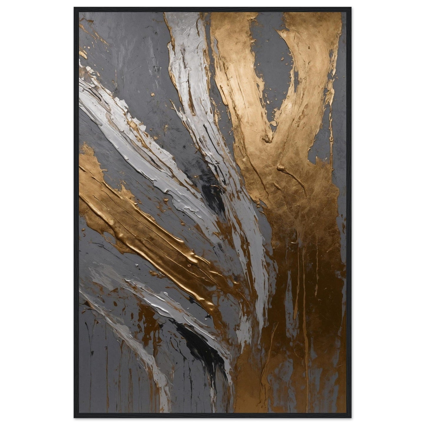 Premium Matte Paper Wooden Framed Poster - Exklusive Kunst in stilvollen Holzrahmen Print Material Modern Masterpieces 60x90 cm / 24x36″ Black frame