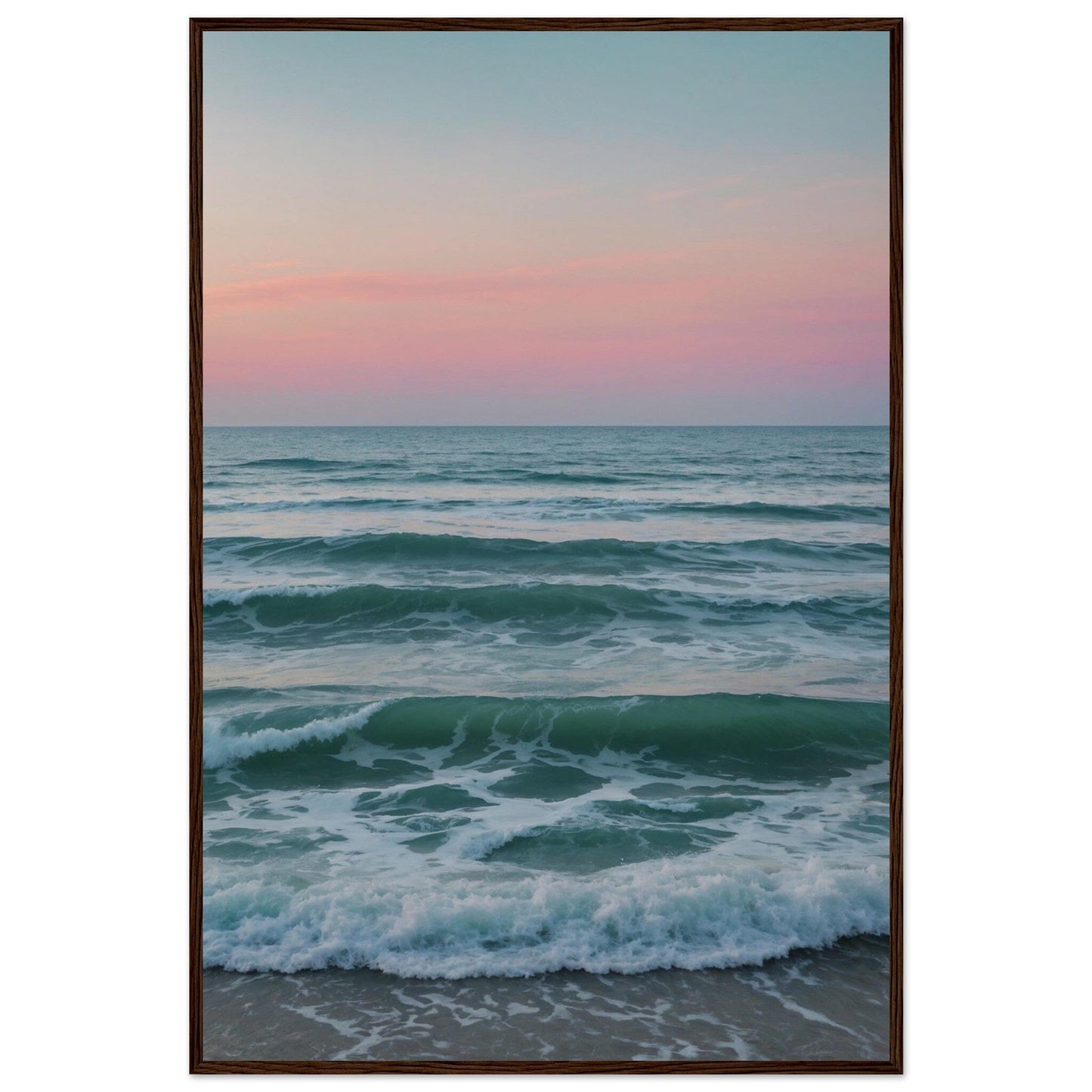 Premium Matte Paper Wooden Framed Poster - Exklusive Kunst in stilvollen Holzrahmen Print Material Modern Masterpieces 60x90 cm / 24x36″ Dark wood frame