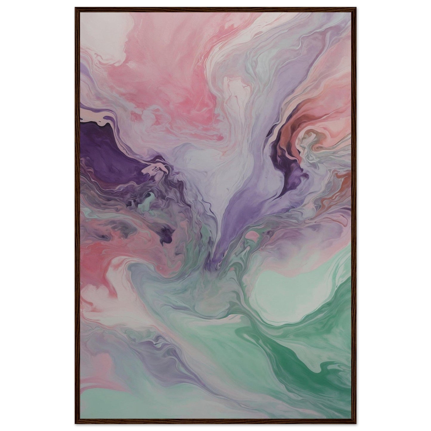 Premium Matte Paper Wooden Framed Poster - Exklusive Kunst in stilvollen Holzrahmen Print Material Modern Masterpieces 60x90 cm / 24x36″ Dark wood frame