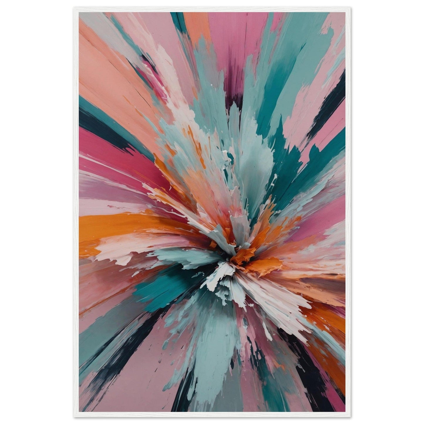 Premium Matte Paper Wooden Framed Poster - Exklusive Kunst in stilvollen Holzrahmen Print Material Modern Masterpieces 60x90 cm / 24x36″ White frame