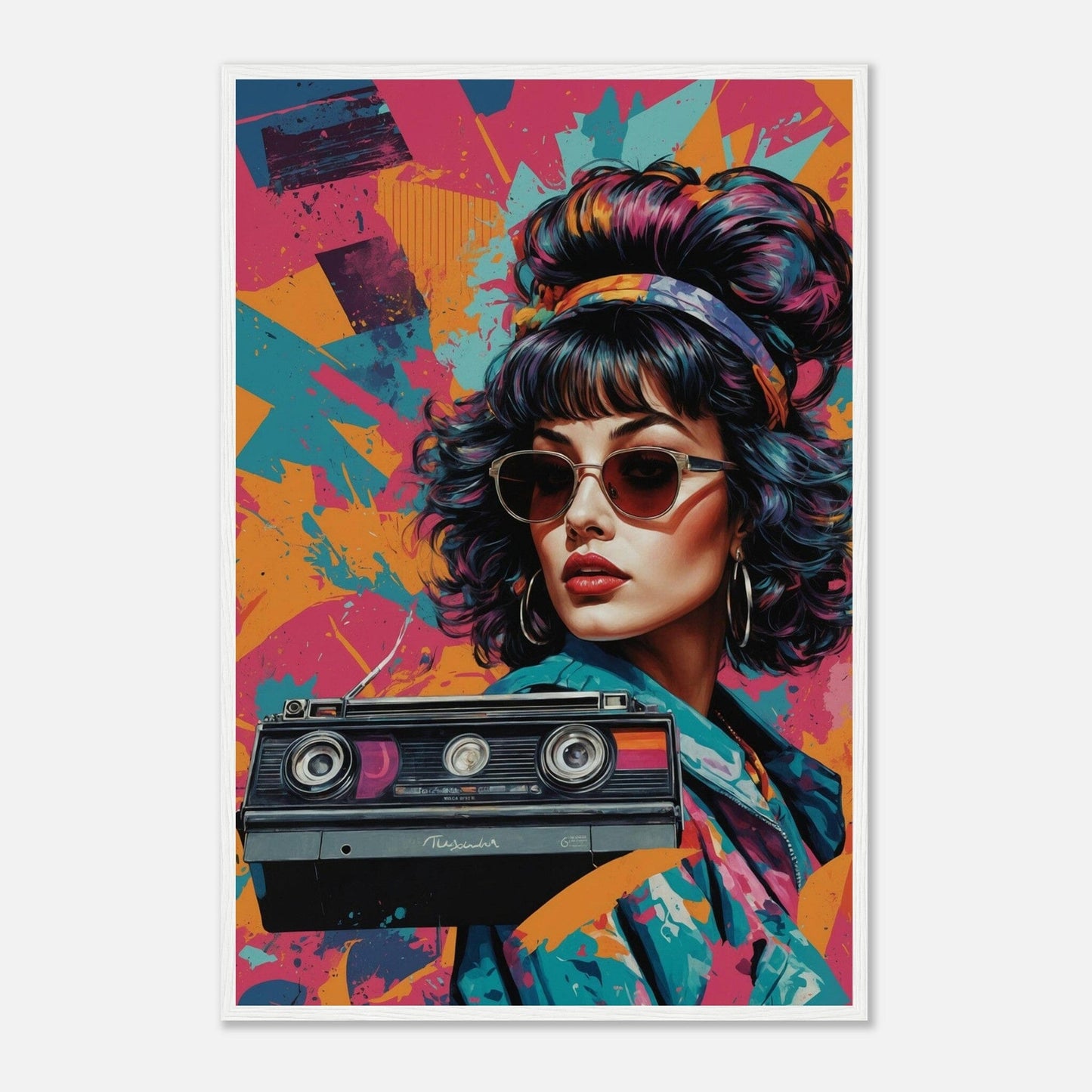 Premium Matte Paper Wooden Framed Poster - Exklusive Kunst in stilvollen Holzrahmen Print Material Modern Masterpieces 60x90 cm / 24x36″ White frame