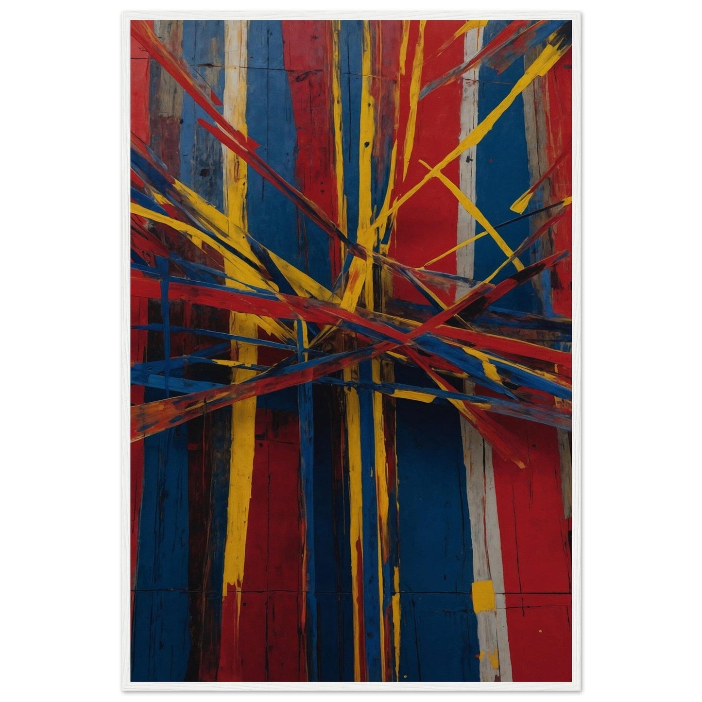 Premium Matte Paper Wooden Framed Poster - Exklusive Kunst in stilvollen Holzrahmen Print Material Modern Masterpieces 60x90 cm / 24x36″ White frame