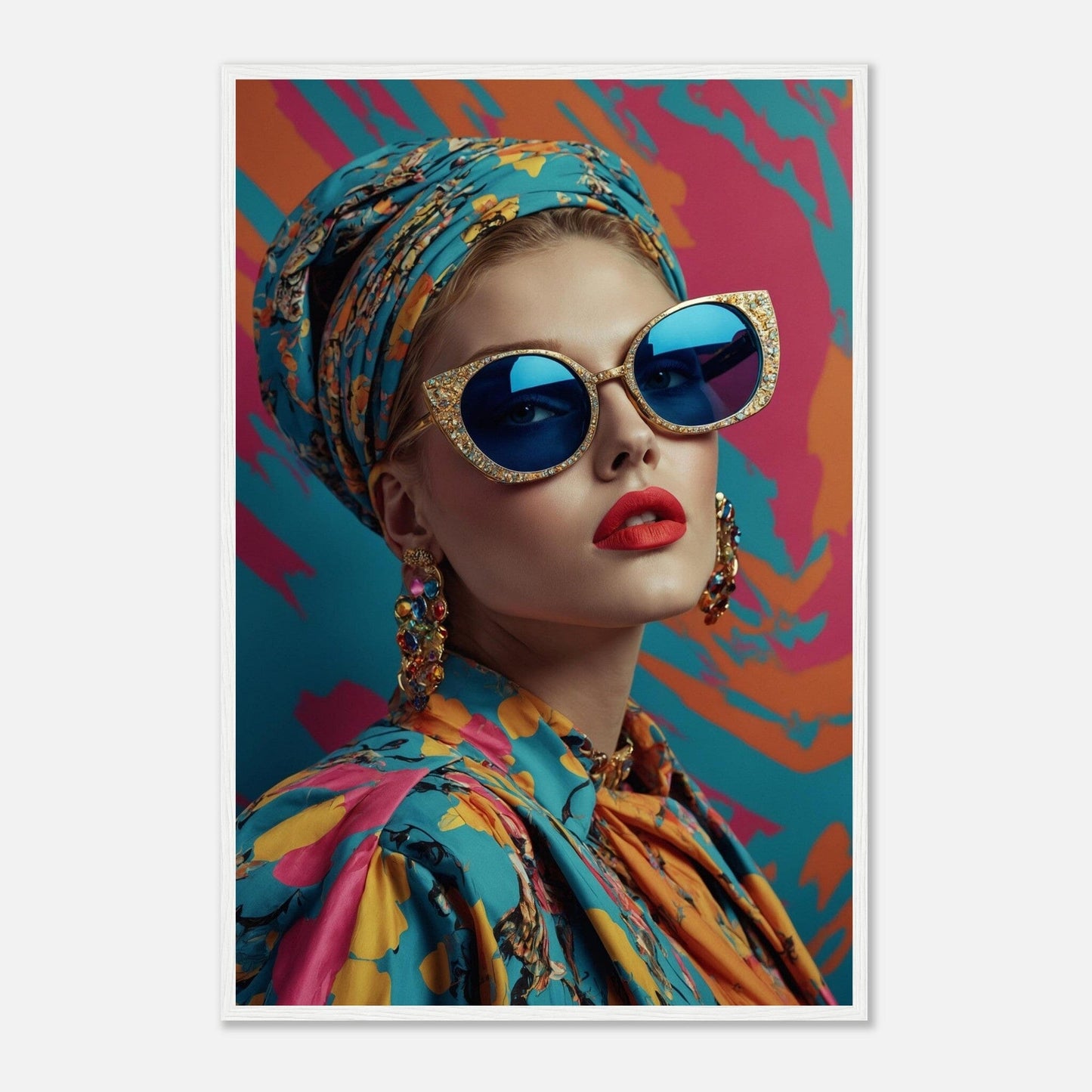 Premium Matte Paper Wooden Framed Poster - Exklusive Kunst in stilvollen Holzrahmen Print Material Modern Masterpieces 60x90 cm / 24x36″ White frame