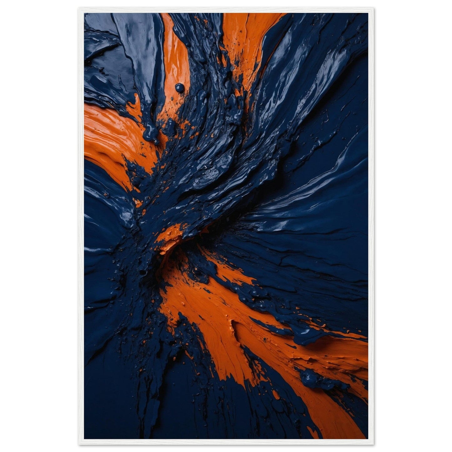 Premium Matte Paper Wooden Framed Poster - Exklusive Kunst in stilvollen Holzrahmen Print Material Modern Masterpieces 60x90 cm / 24x36″ White frame