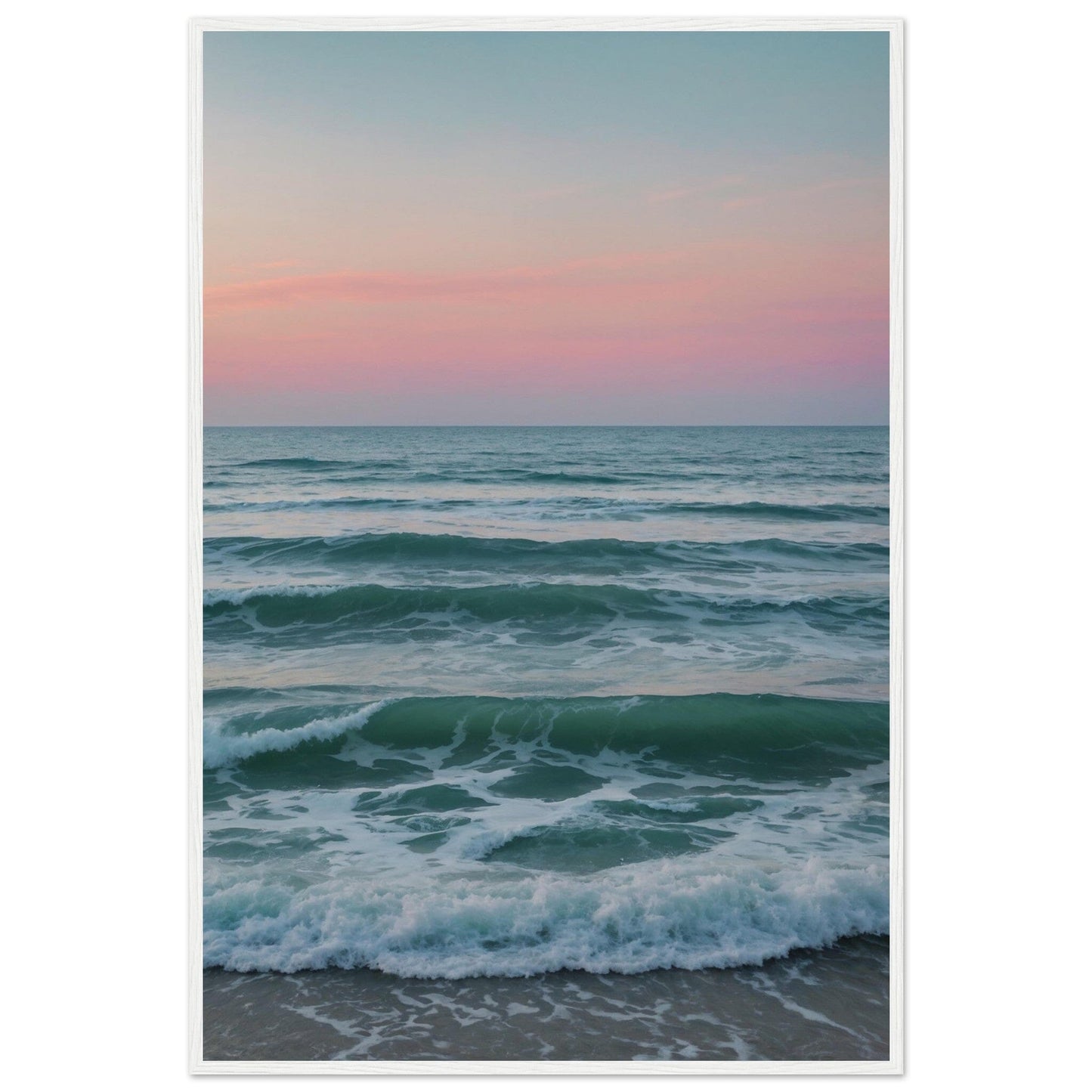 Premium Matte Paper Wooden Framed Poster - Exklusive Kunst in stilvollen Holzrahmen Print Material Modern Masterpieces 60x90 cm / 24x36″ White frame